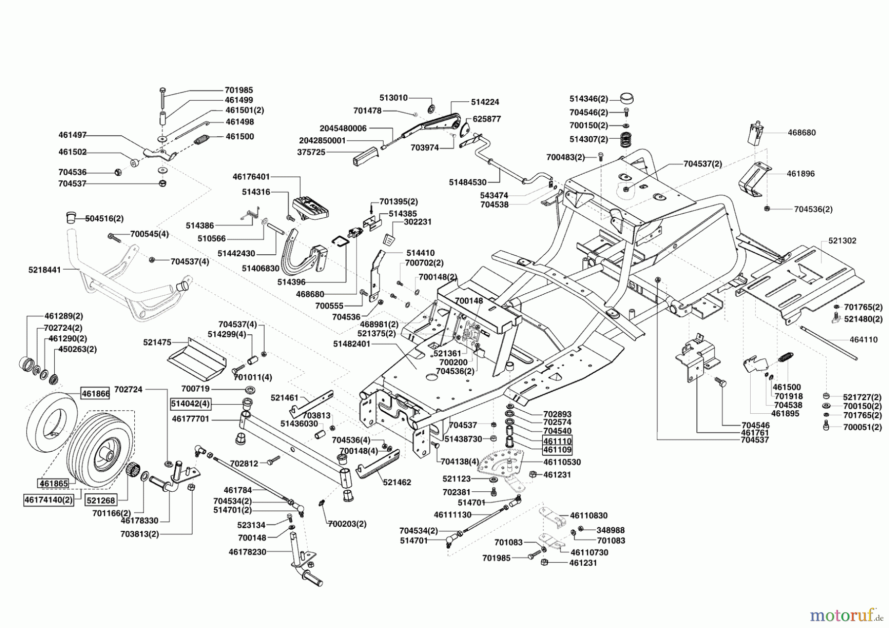 Grüne Welle Gartentechnik Rasentraktor 102-175 H ab 03/2009 Seite 2