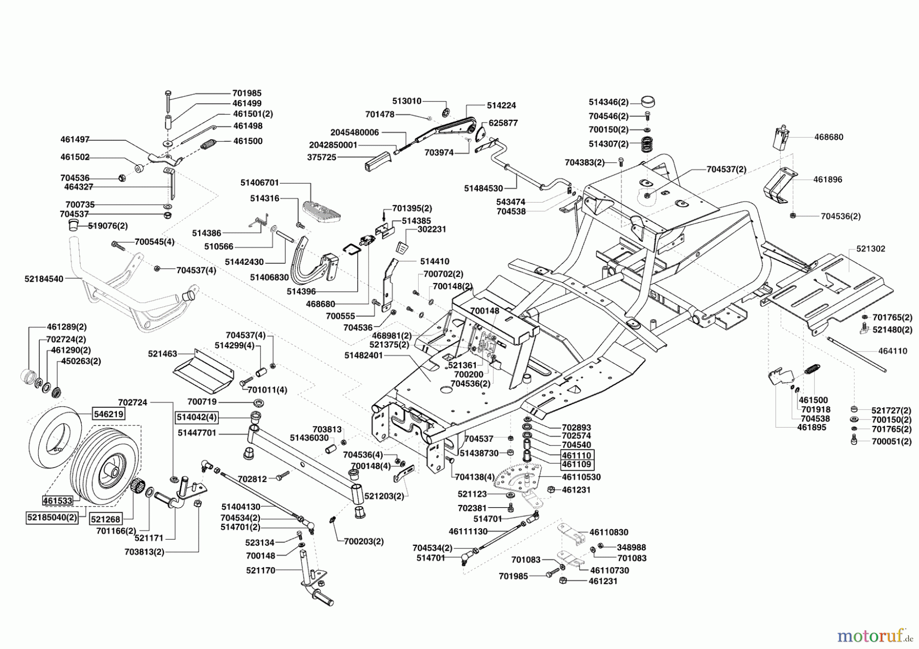 AL-KO Gartentechnik Rasentraktor Comfort T 1000 HD (F) 03/2009 - 01/2010 Seite 2