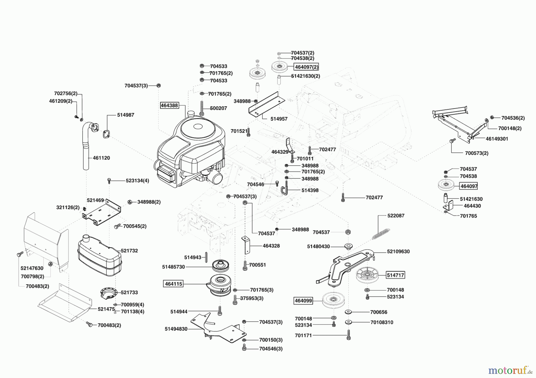 Powerline Gartentechnik Rasentraktor T 13-92 SP HD (F) 03/2009 - 01/2010 Seite 4