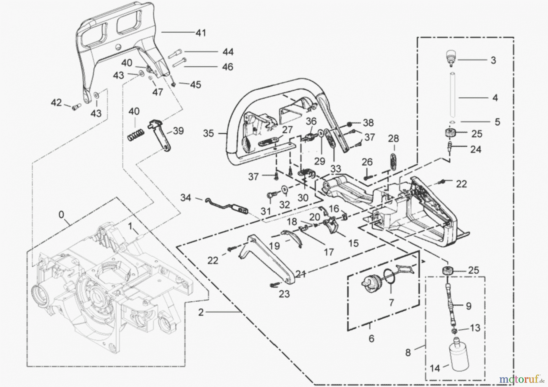  Solo by AL-KO Gartentechnik Kettensägen 644 ET 032009 Druck 9 644 711 03/2009 [SN: ET 032009 Druck 9 644 711] - 09/2009 [SN: S.Nr. 3292->; 092009 Druck 9 644 712] Seite 6