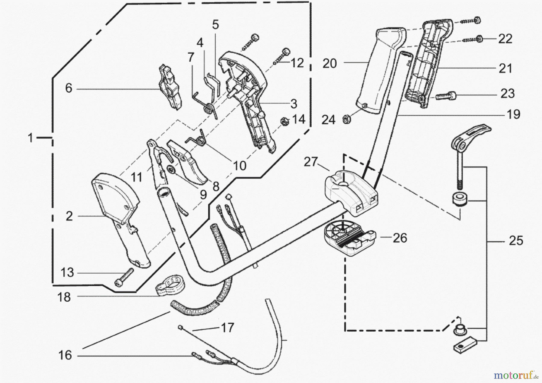  Solo by AL-KO Gartentechnik Motorsensen 142 S.Nr. 5059->; 052009 Druck 9 142 703 05/2009 [SN: S.Nr. 5059->; 052009 Druck 9 142 703] - 07/2011 [SN: ET 072011 Druck 9 142 704] Seite 7