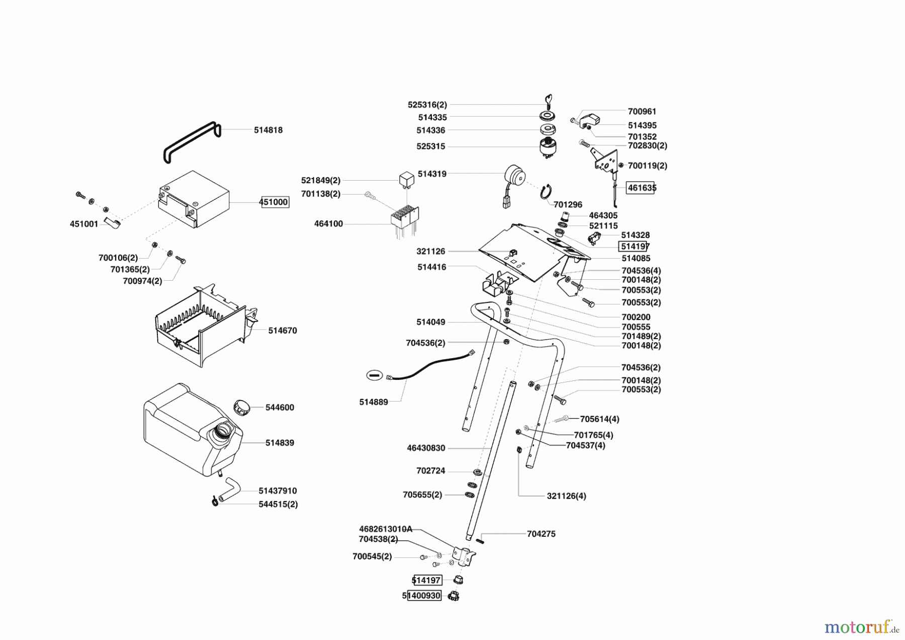 Powerline Gartentechnik Rasentraktor T 15-92 HD-K ab 11/2009 Seite 6