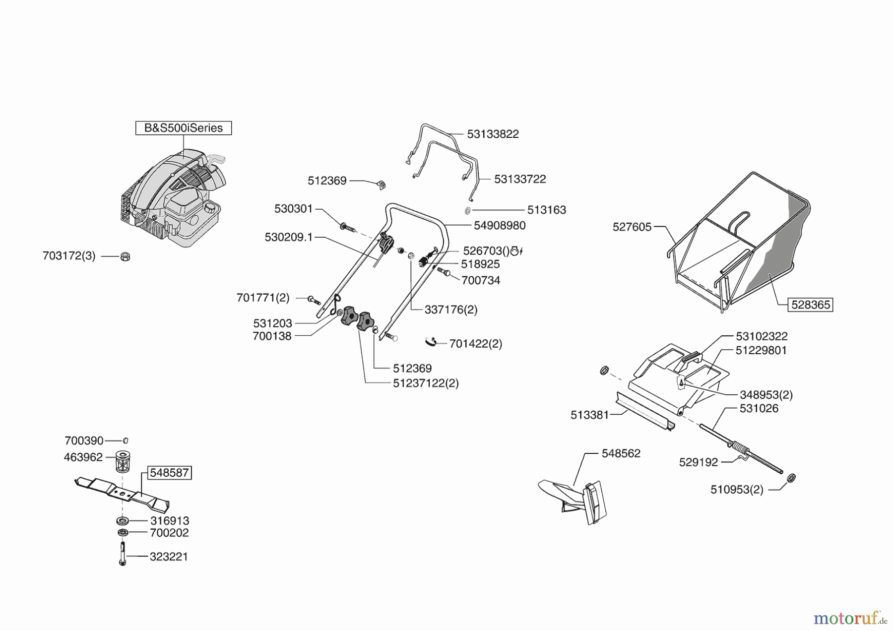 AL-KO Gartentechnik Benzinrasenmäher VALGARDEN CROSS 482 AB5 Seite 1