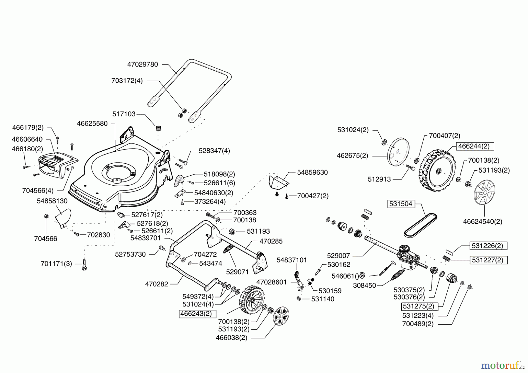 AL-KO Gartentechnik Benzinrasenmäher VALGARDEN CROSS 482 AB5 Seite 2