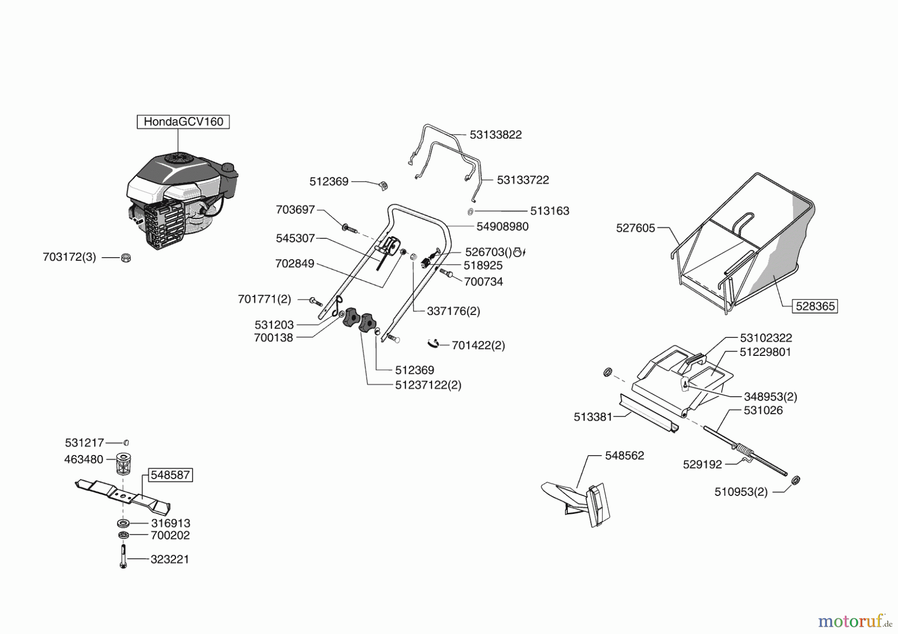 AL-KO Gartentechnik Benzinrasenmäher VALGARDEN CROSS 482 AH55 Seite 1