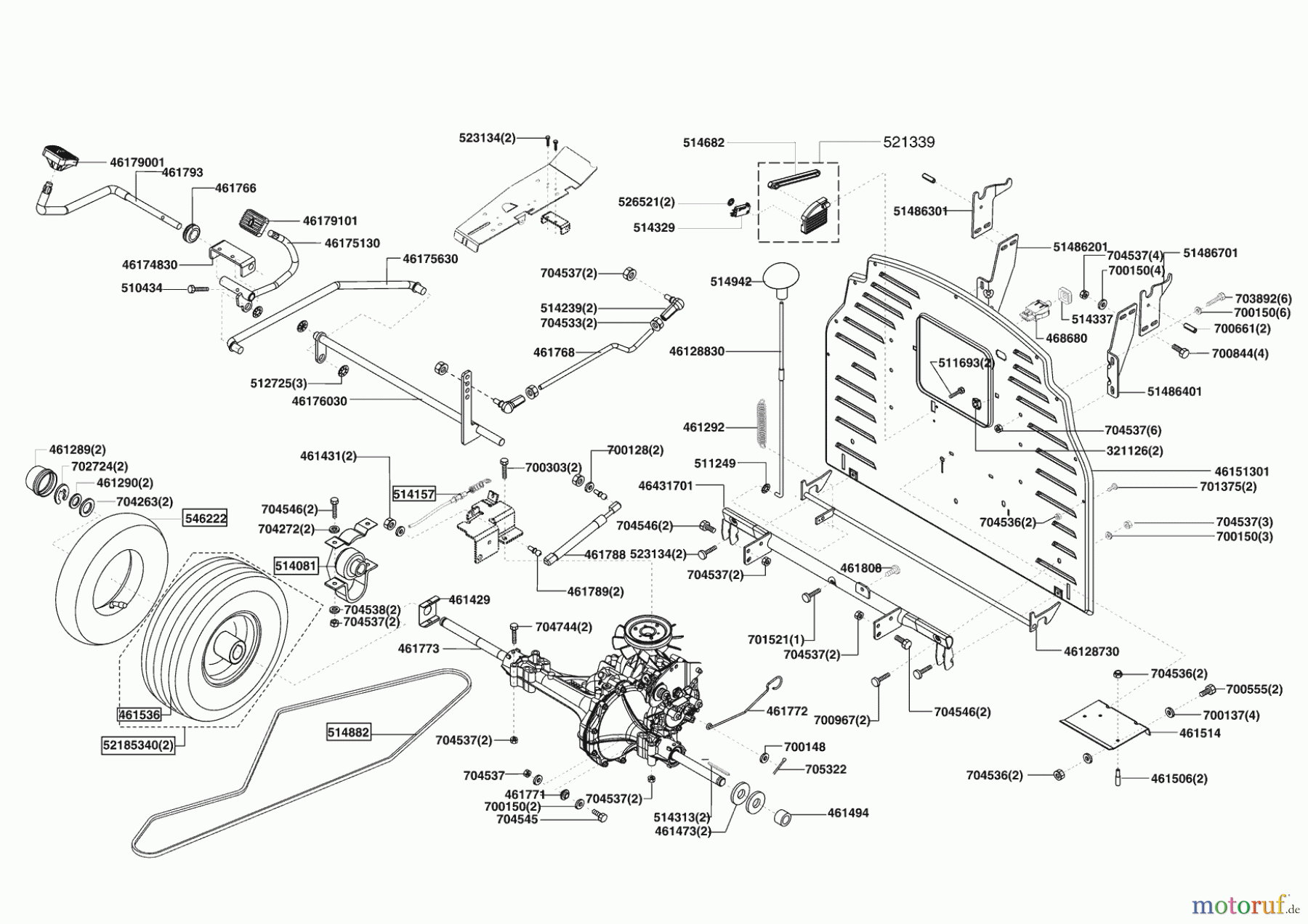 Powerline Gartentechnik Rasentraktor T 15-92 HD 01/2010 - 02/2011 Seite 3