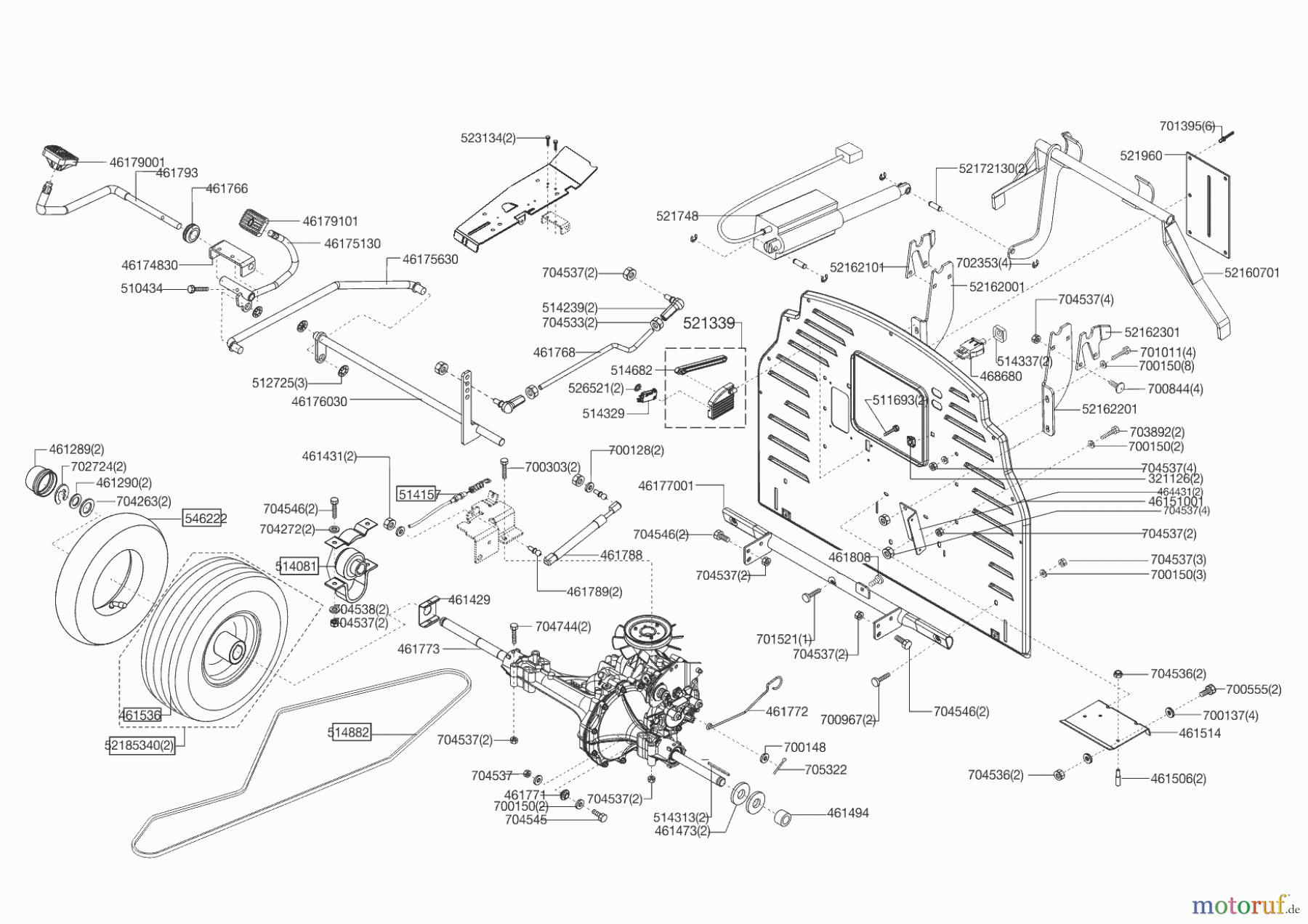 Powerline Gartentechnik Rasentraktor T 20-102 HDE (F) 01/2010 - 02/2011 Seite 3