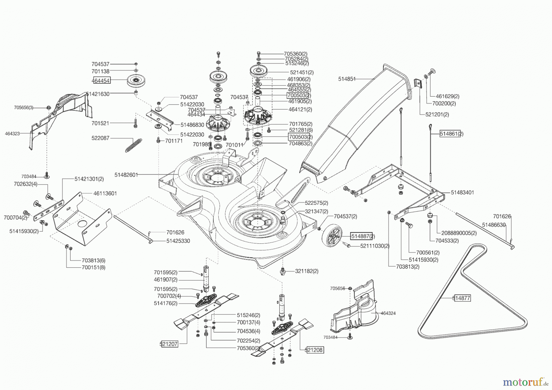 Powerline Gartentechnik Rasentraktor T 20-102 HDE (F) 01/2010 - 02/2011 Seite 5