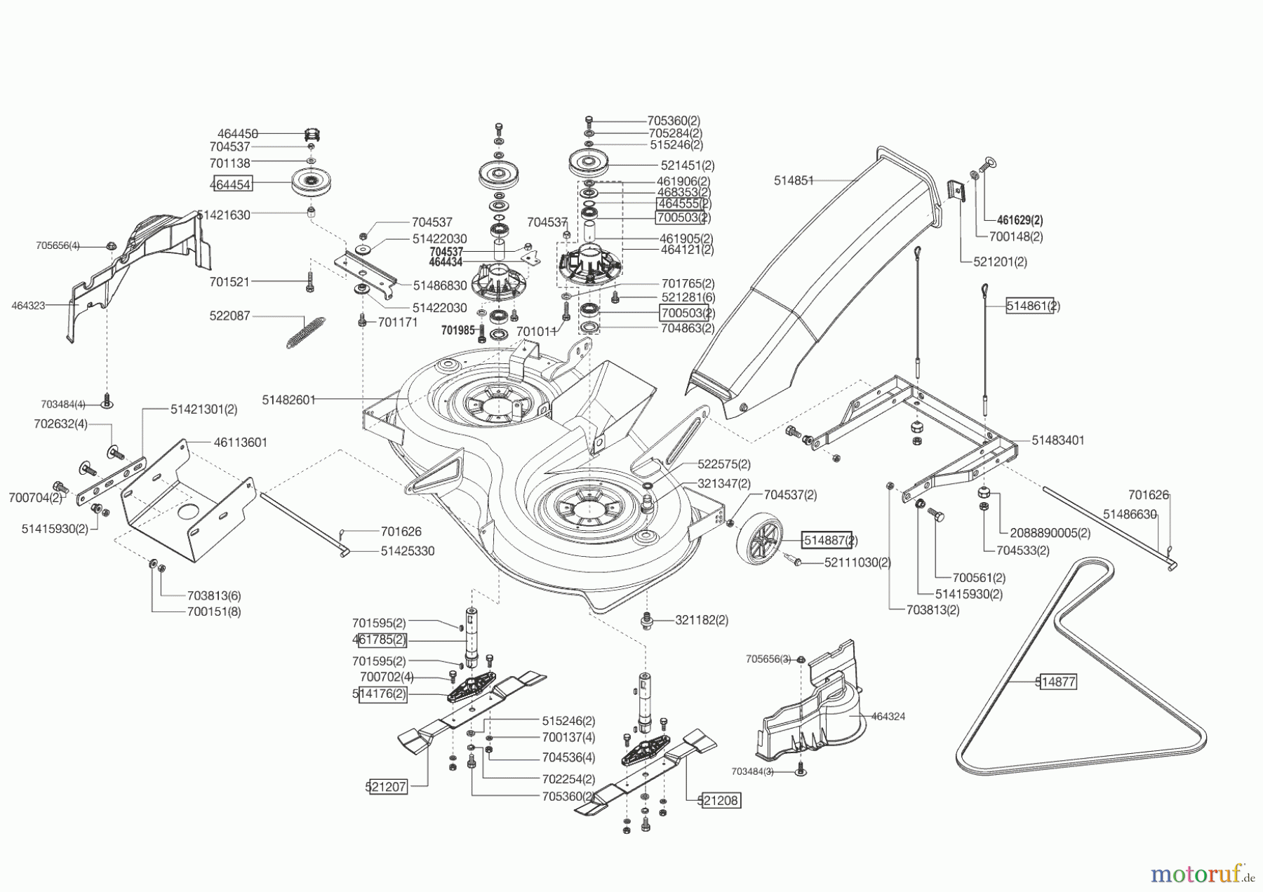  Powerline Gartentechnik Rasentraktor T 16-102 HDE-H (F)  ab 09/2010 Seite 5