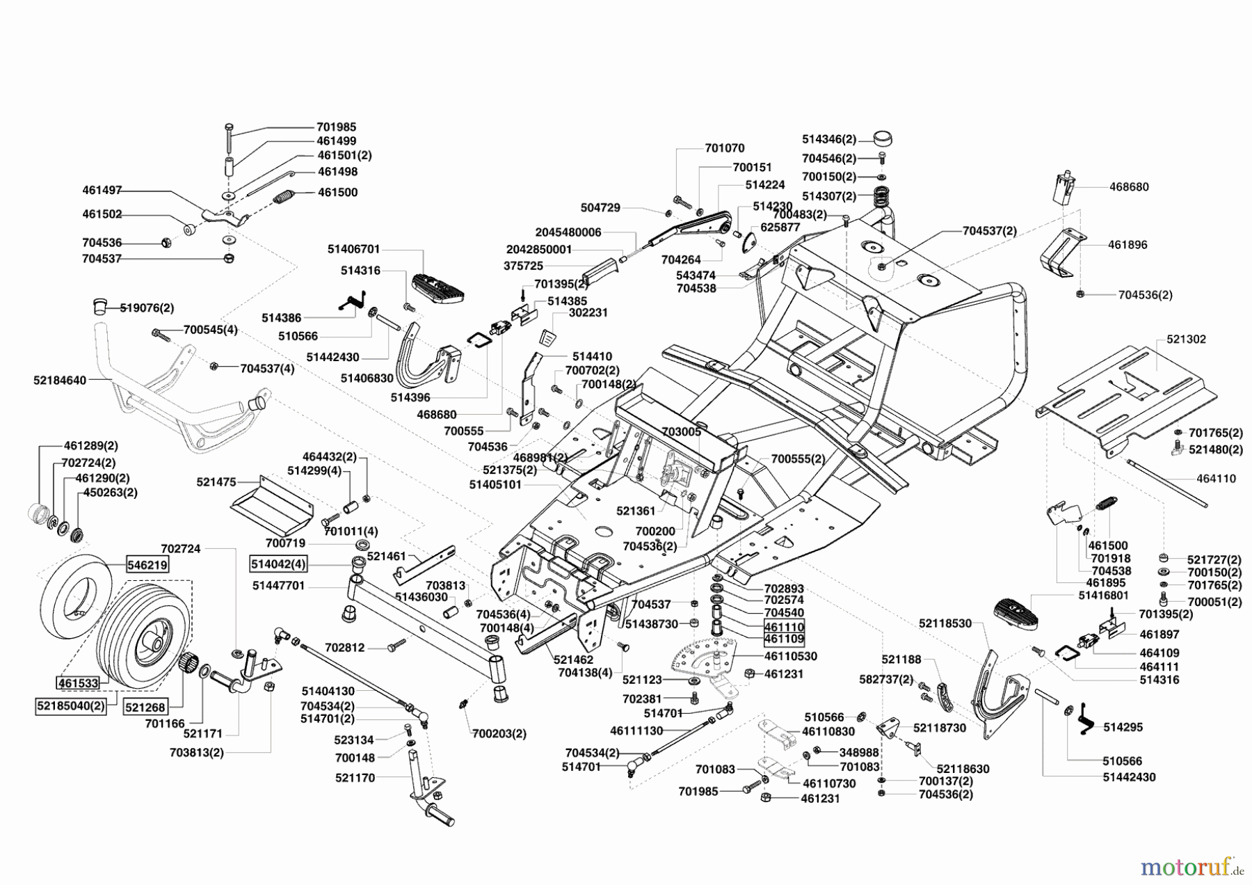  Powerline Gartentechnik Rasentraktor T13-82 HD Edition  11/2010 - 02/2011 Seite 2