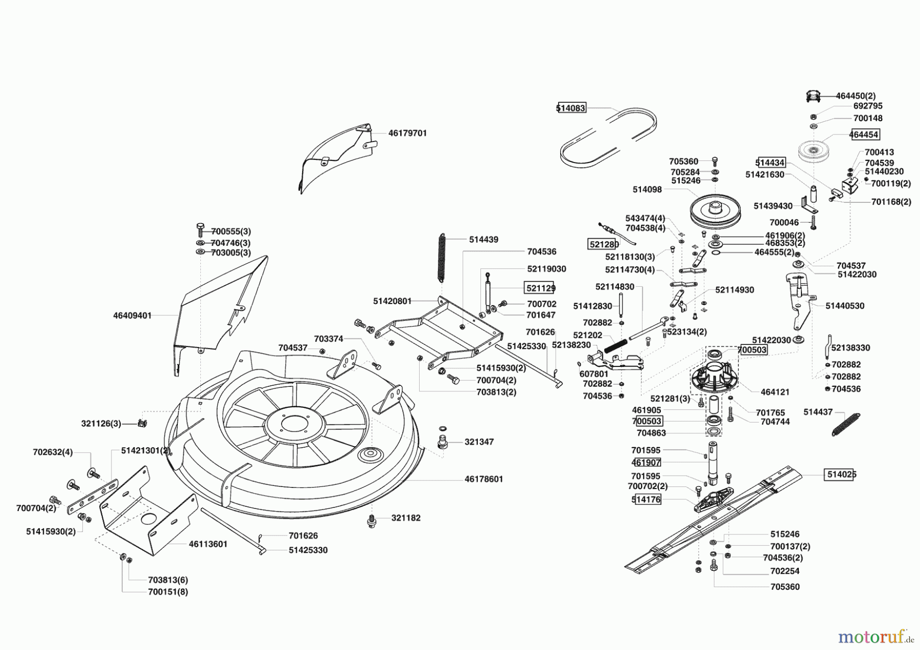 Powerline Gartentechnik Rasentraktor T 13-82 S BIO-COMBI ab 01/2011 Seite 5