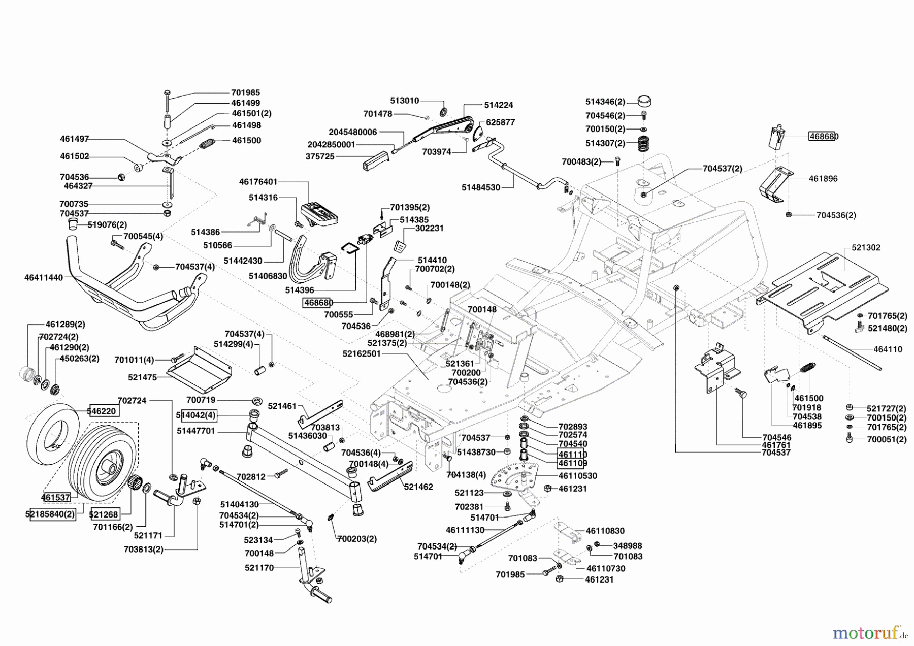  Powerline Gartentechnik Rasentraktor T 15-92 HDE  ab 01/2011 Seite 2