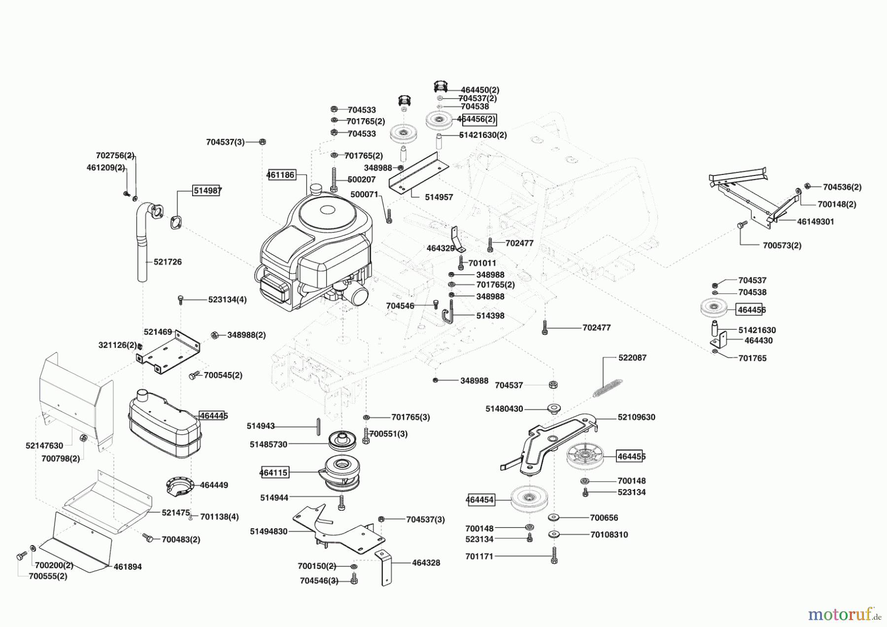  Powerline Gartentechnik Rasentraktor T 15-92 HDE  ab 01/2011 Seite 4