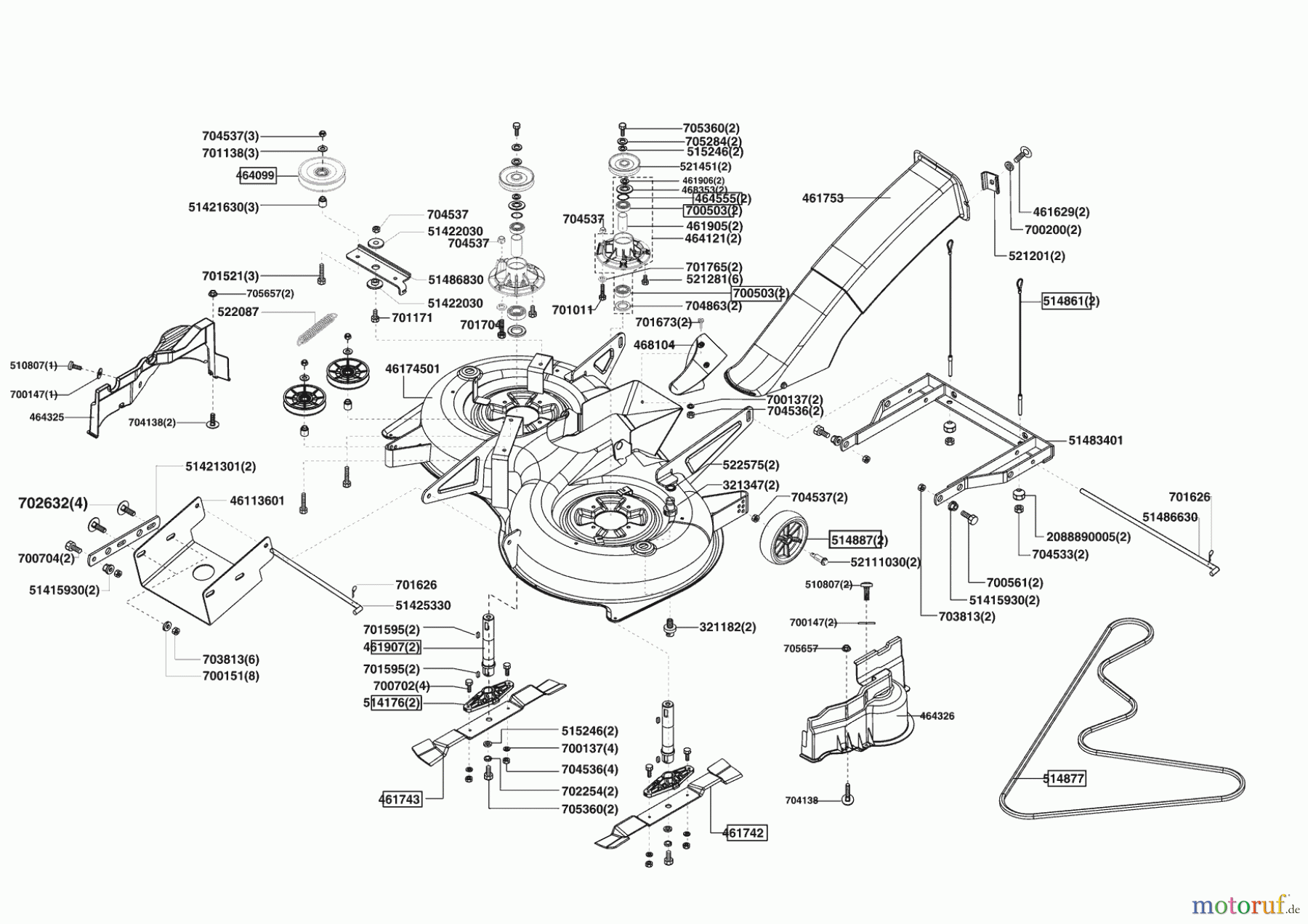 Powerline Gartentechnik Rasentraktor T 15-92 HDE  ab 01/2011 Seite 5
