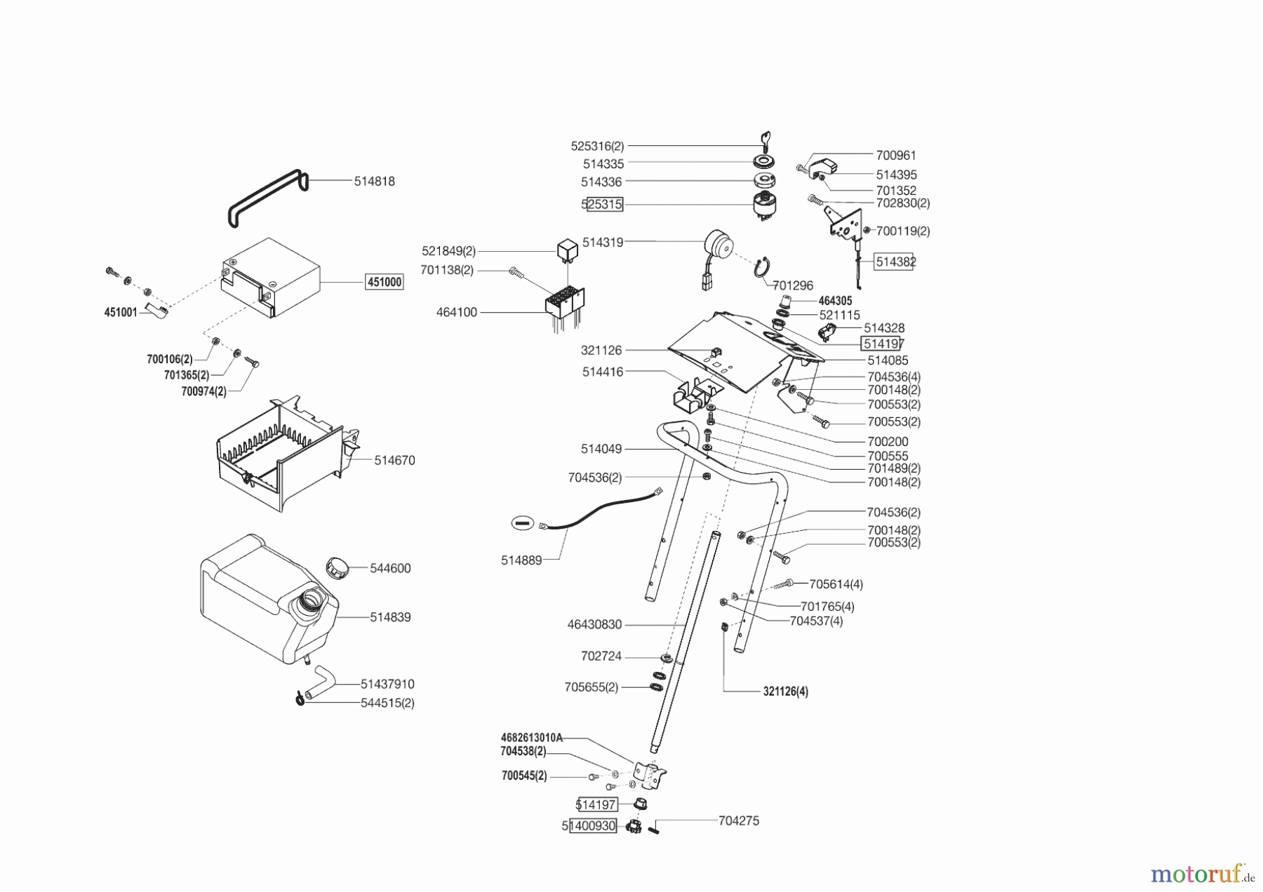 Powerline Gartentechnik Rasentraktor T 15-102 HD (F) ab 01/2011 Seite 8