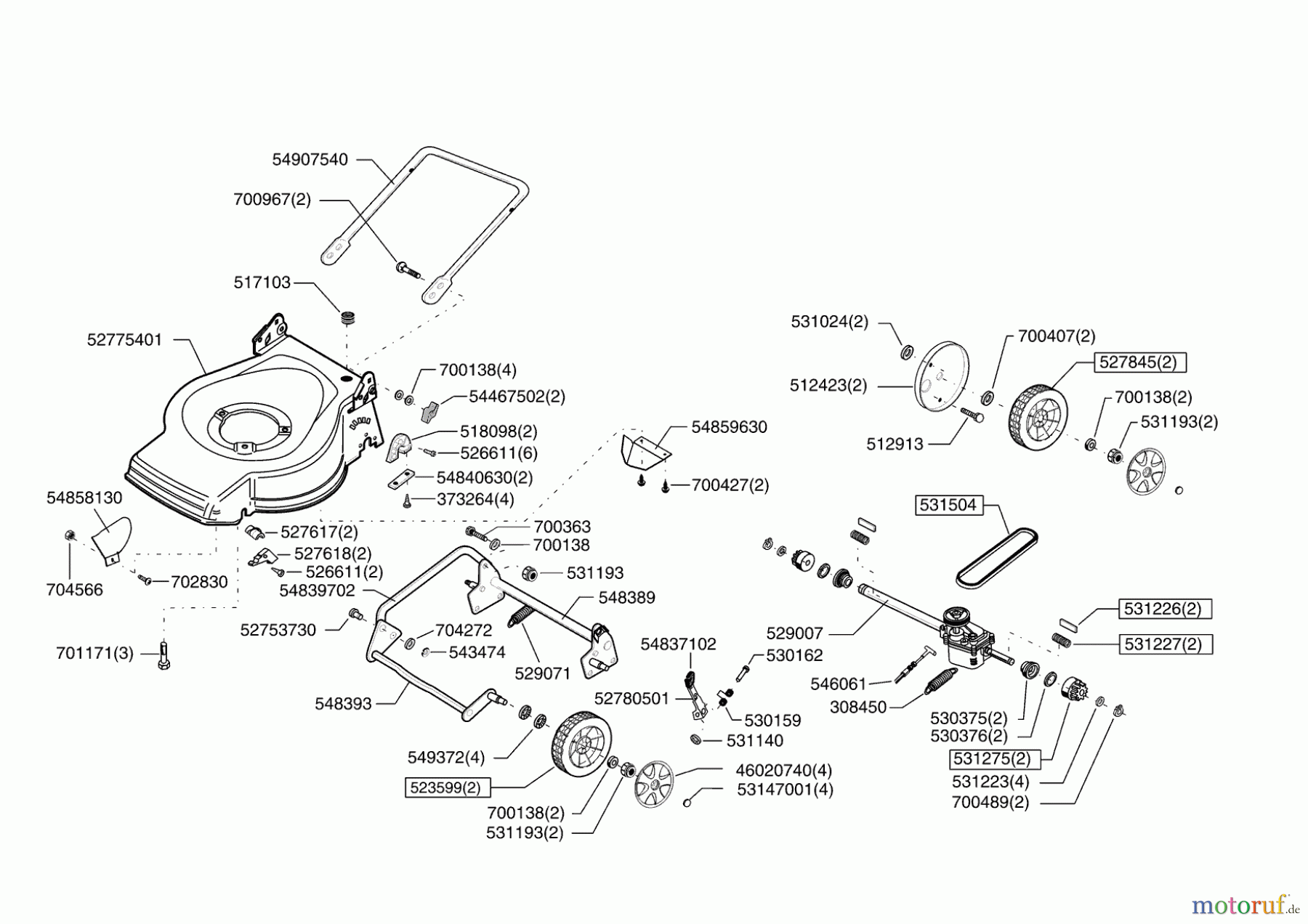 AL-KO Gartentechnik Benzinrasenmäher 50 SP Blackline Seite 2