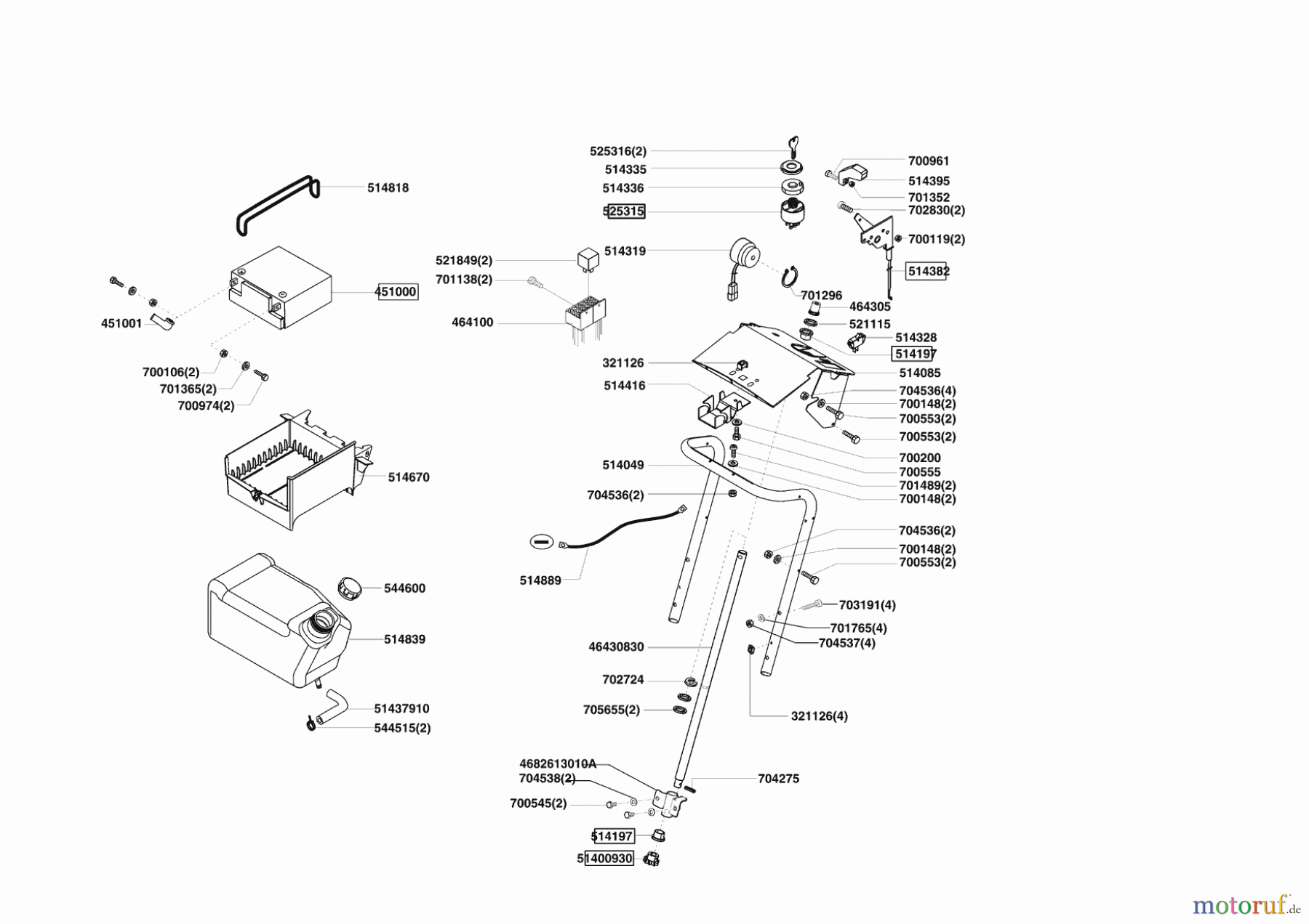 Powerline Gartentechnik Rasentraktor T 18-102 HD ab 02/2011 Seite 6