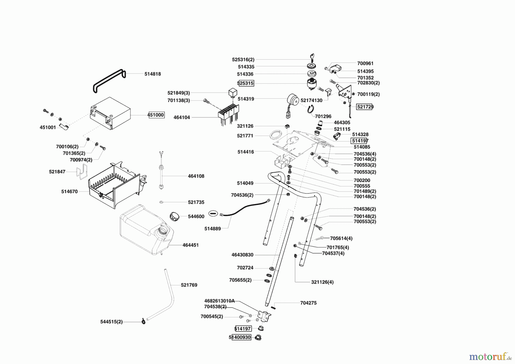 Powerline Gartentechnik Rasentraktor T 20-102 HDE (F) ab 02/2011 Seite 8
