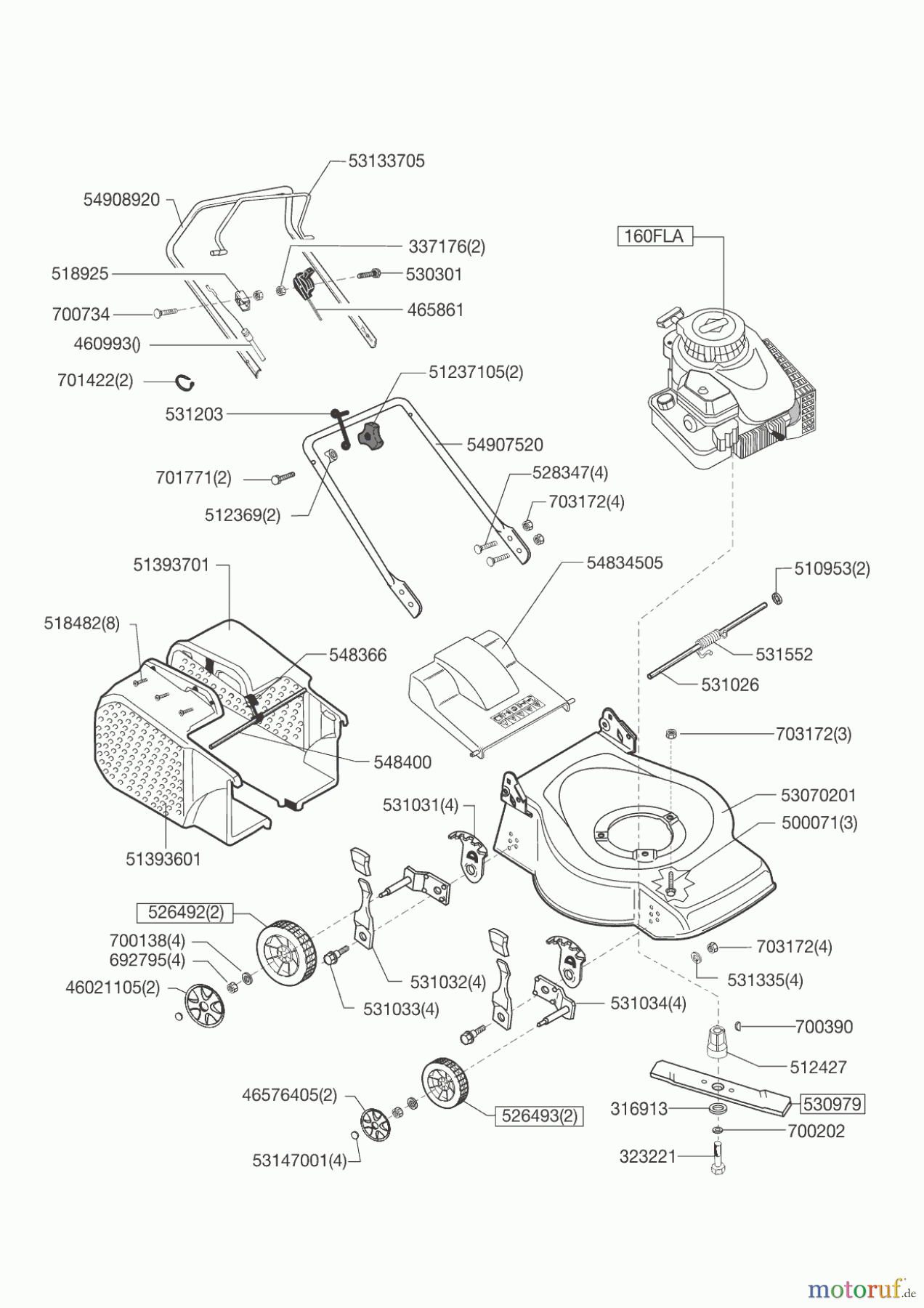  Greenstyler Gartentechnik Benzinrasenmäher 46 B  ab 03/2011 Seite 1
