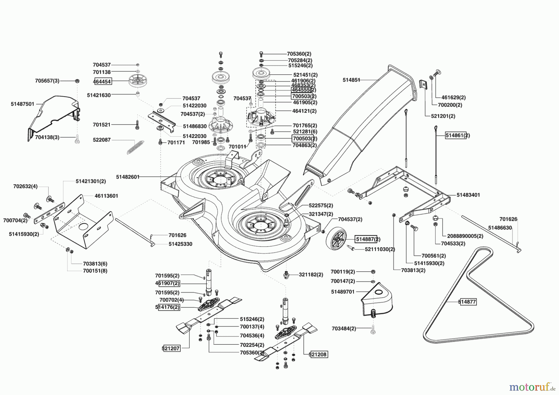 Powerline Gartentechnik Rasentraktor T 20-102 HD Seite 5