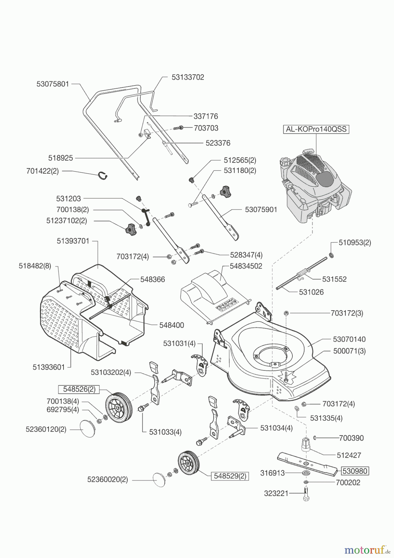 AL-KO Gartentechnik Benzinrasenmäher Edition 4.0 B 01/2012 Seite 1