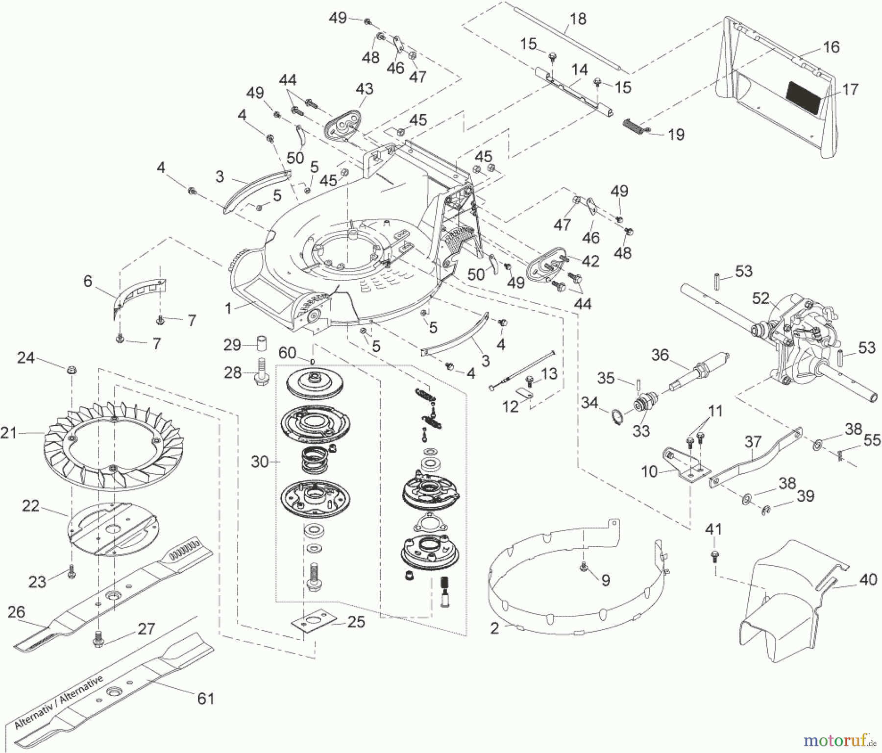  Solo by AL-KO Gartentechnik Benzinrasenmäher 553K ET 012012 Druck 9 553 761 ab 01/2012 [SN: ET 012012 Druck 9 553 761] Seite 1