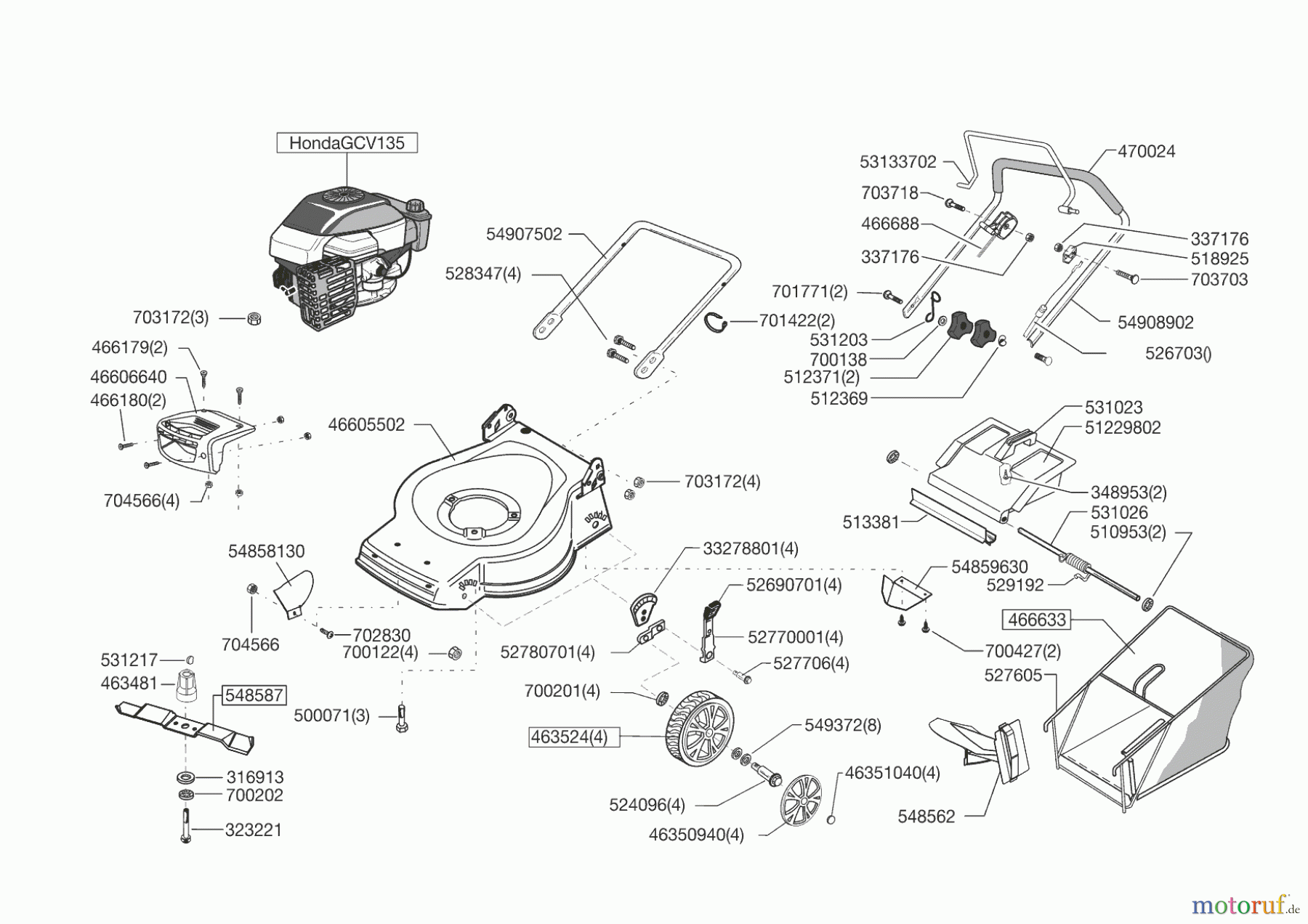 AL-KO Gartentechnik Benzinrasenmäher Selection HL 47 B 03/2012 Seite 1