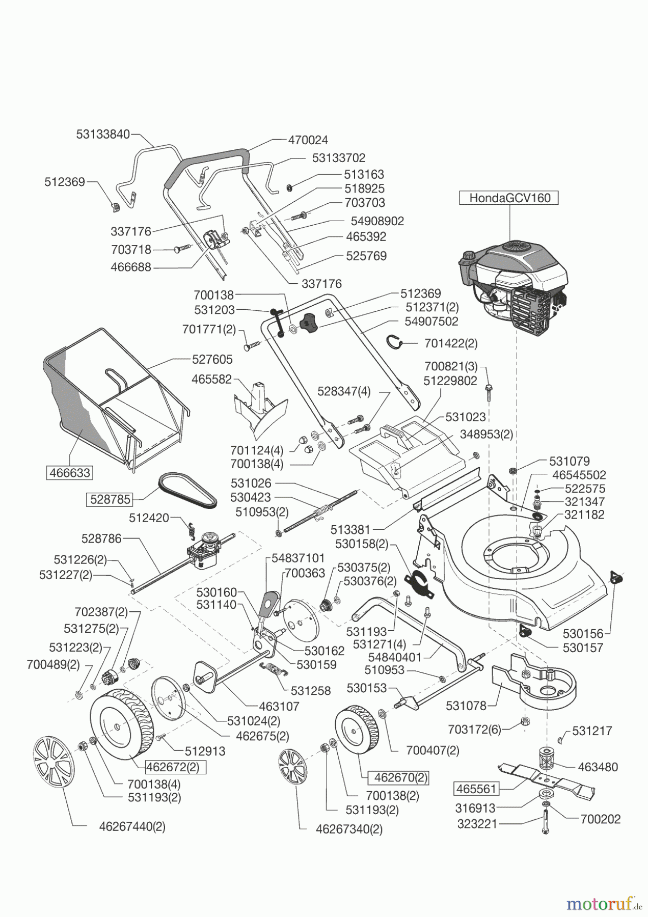 AL-KO Gartentechnik Benzinrasenmäher Selection HL 51 BR 03/2012 - 12/2014 Seite 1