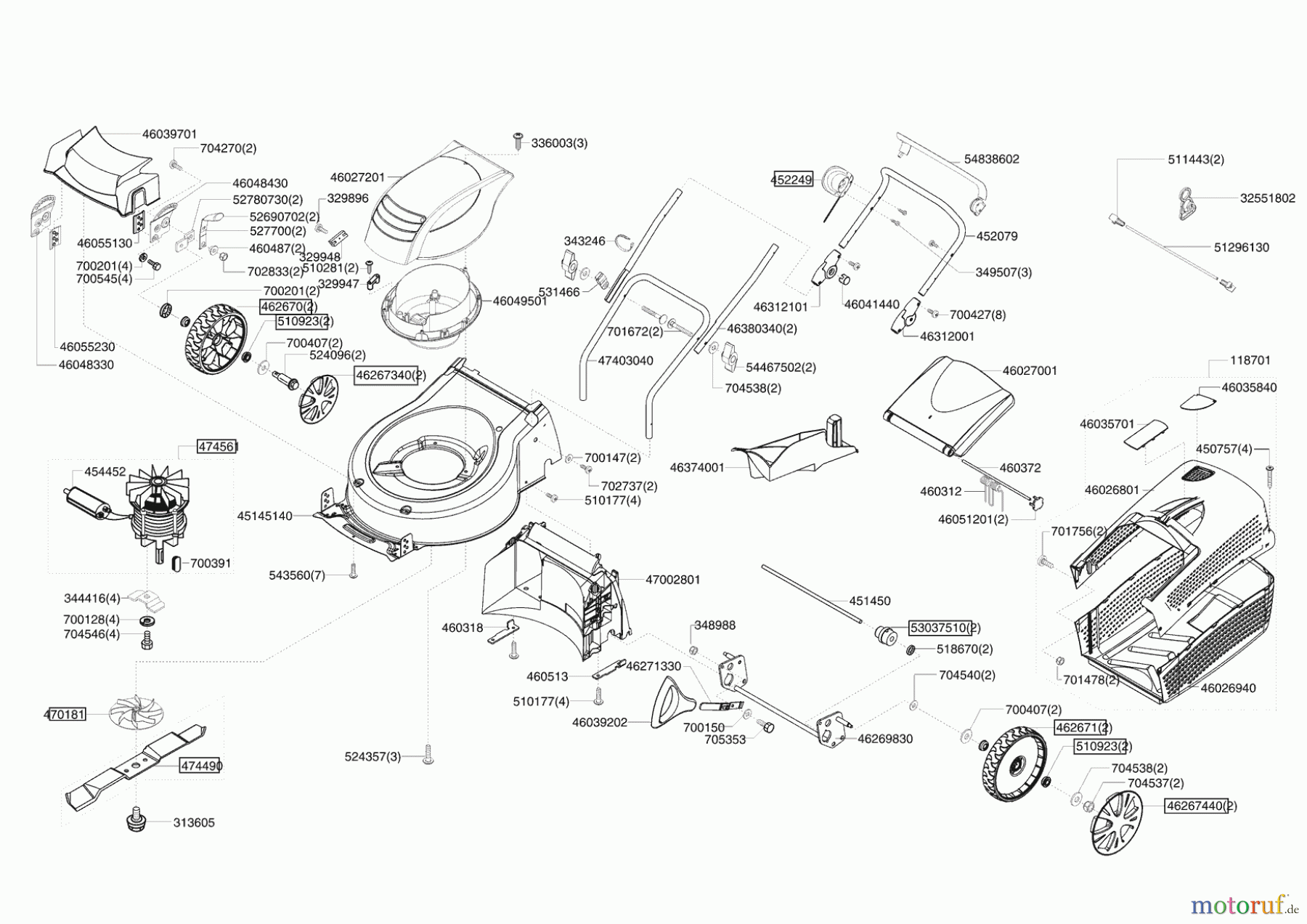 AL-KO Gartentechnik Elektrorasenmäher SILVER 470 E 04/2012 - 06/2013 Seite 1