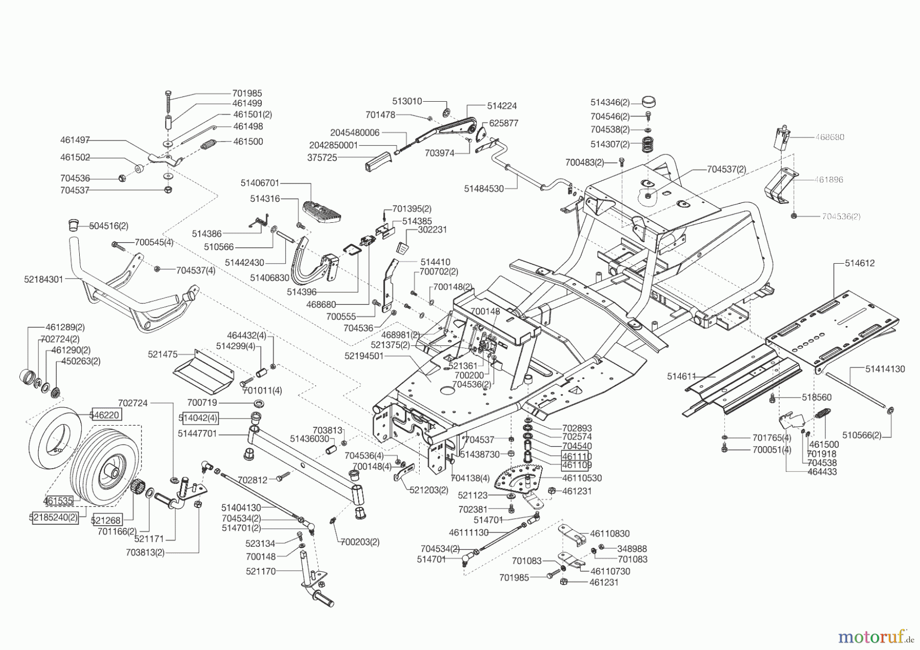 AL-KO Gartentechnik Rasentraktor T13-102 S BIO-COMBI HVC ab 07/2012 Seite 2
