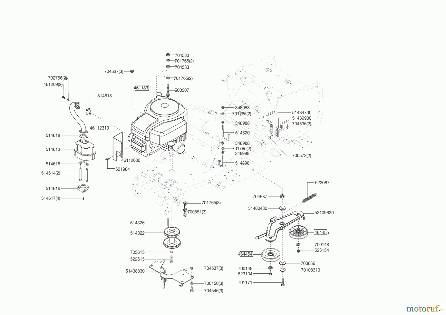 AL-KO Gartentechnik Rasentraktor T 13-74 LUX HVC B+S ab 07/2012 Seite 4