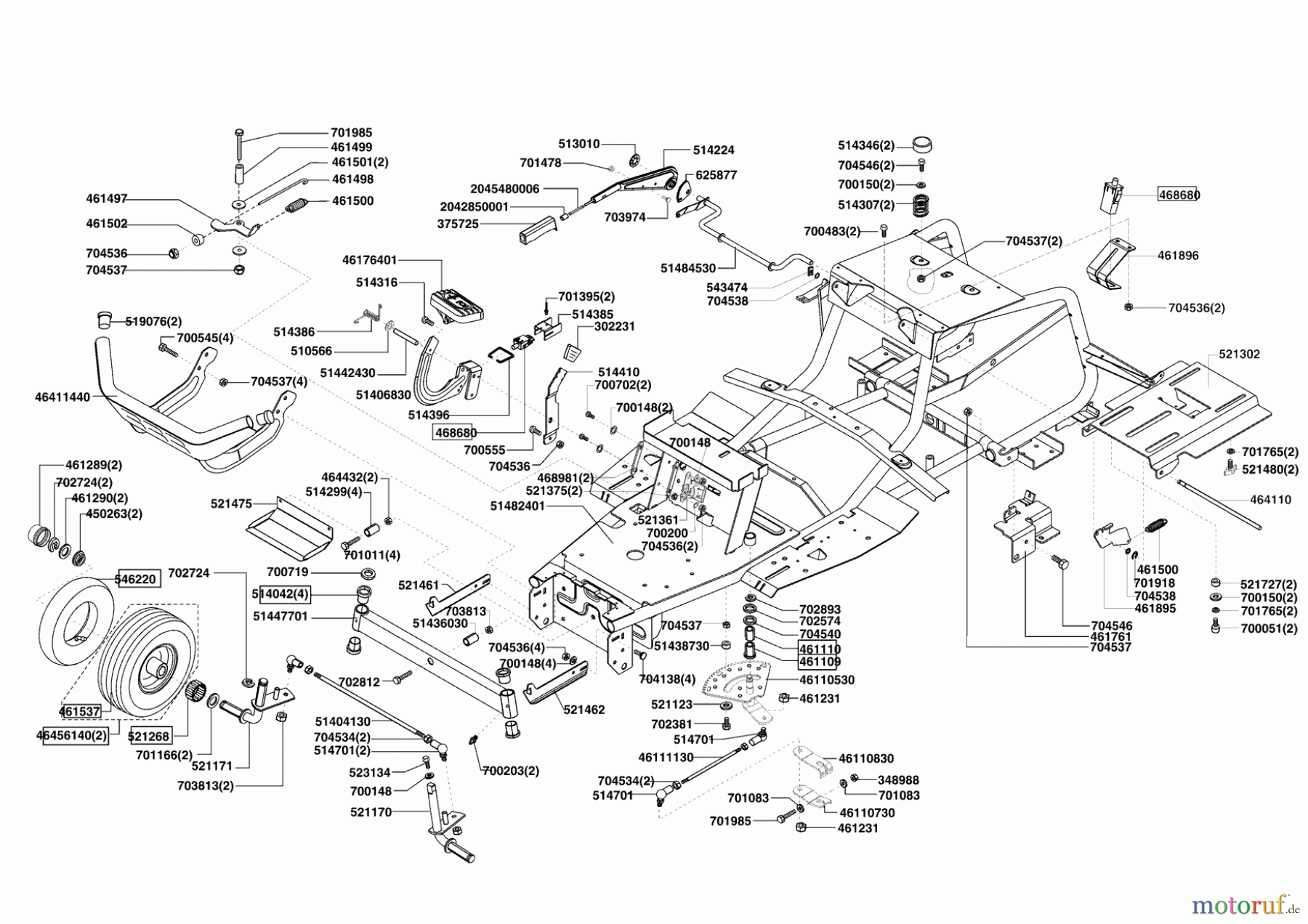  Powerline Gartentechnik Rasentraktor T 15-92 HD  08/2012 Seite 2
