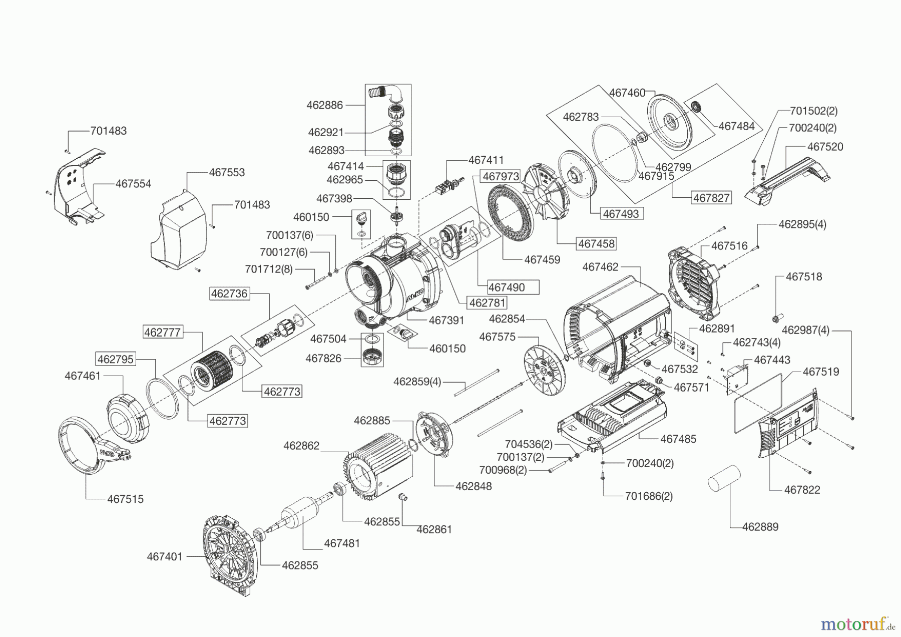AL-KO Wassertechnik Hauswasserwerke HW 4000 FCS Comfort 01/2013 - 01/2014 Seite 1