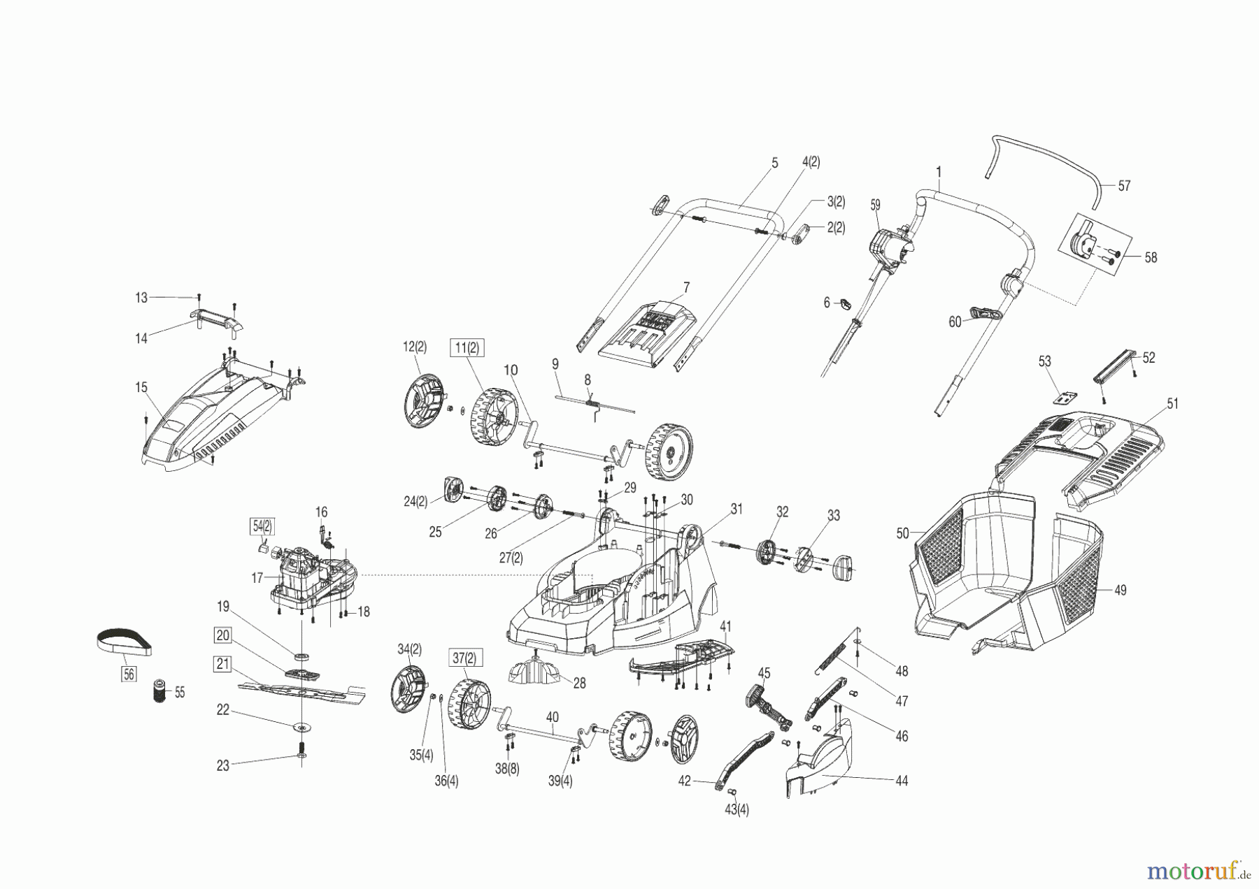 Greenzone Gartentechnik Elektrorasenmäher EM 3814 DELUXE 01/2013 Seite 1