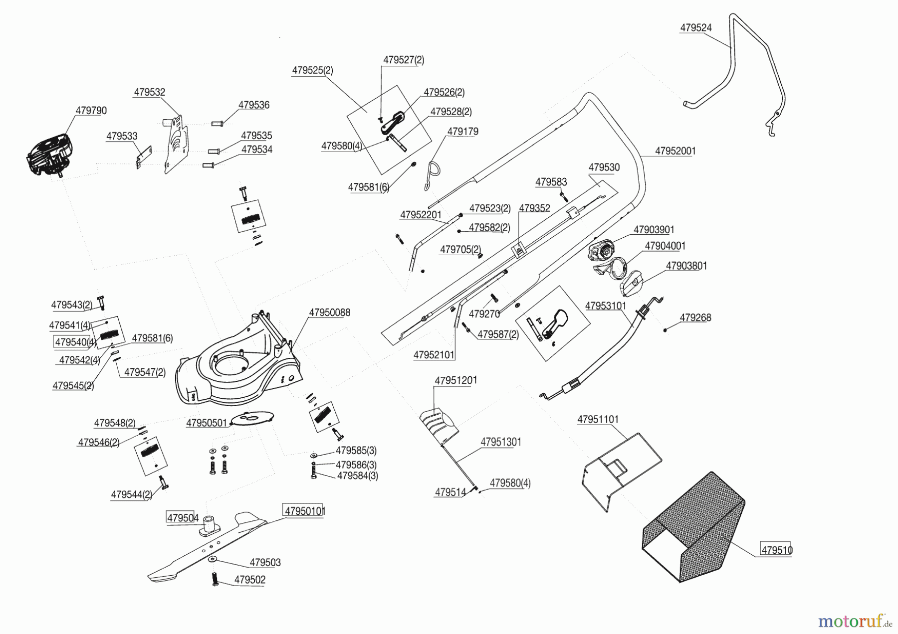 AL-KO Gartentechnik Benzinrasenmäher BRM 40 White Edition 01/2013 - 11/2015 Seite 1