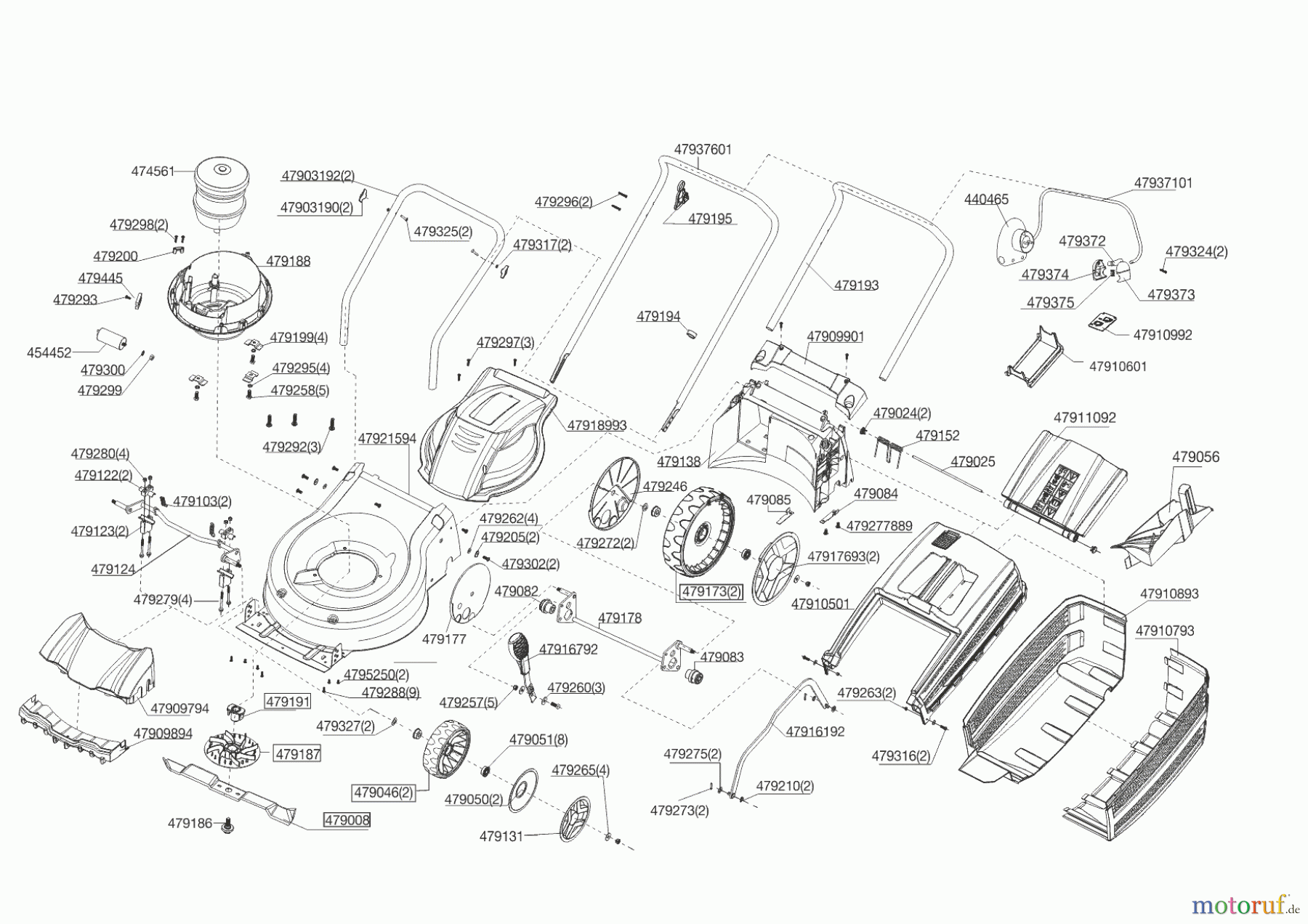 Progreen Gartentechnik Elektrorasenmäher PG 46 E 01/2013 Seite 1