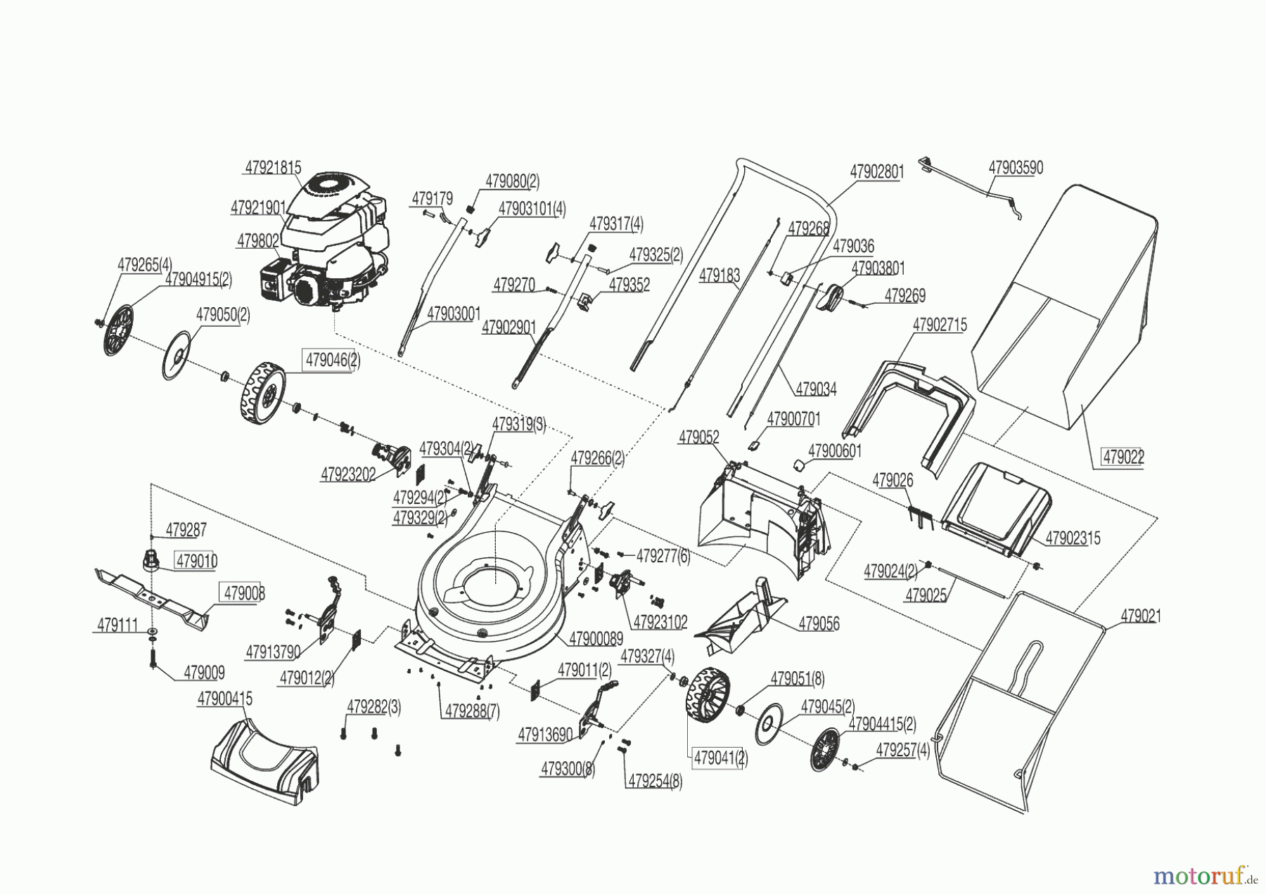 AL-KO Gartentechnik Benzinrasenmäher PM 46 P 01/2013 Seite 1