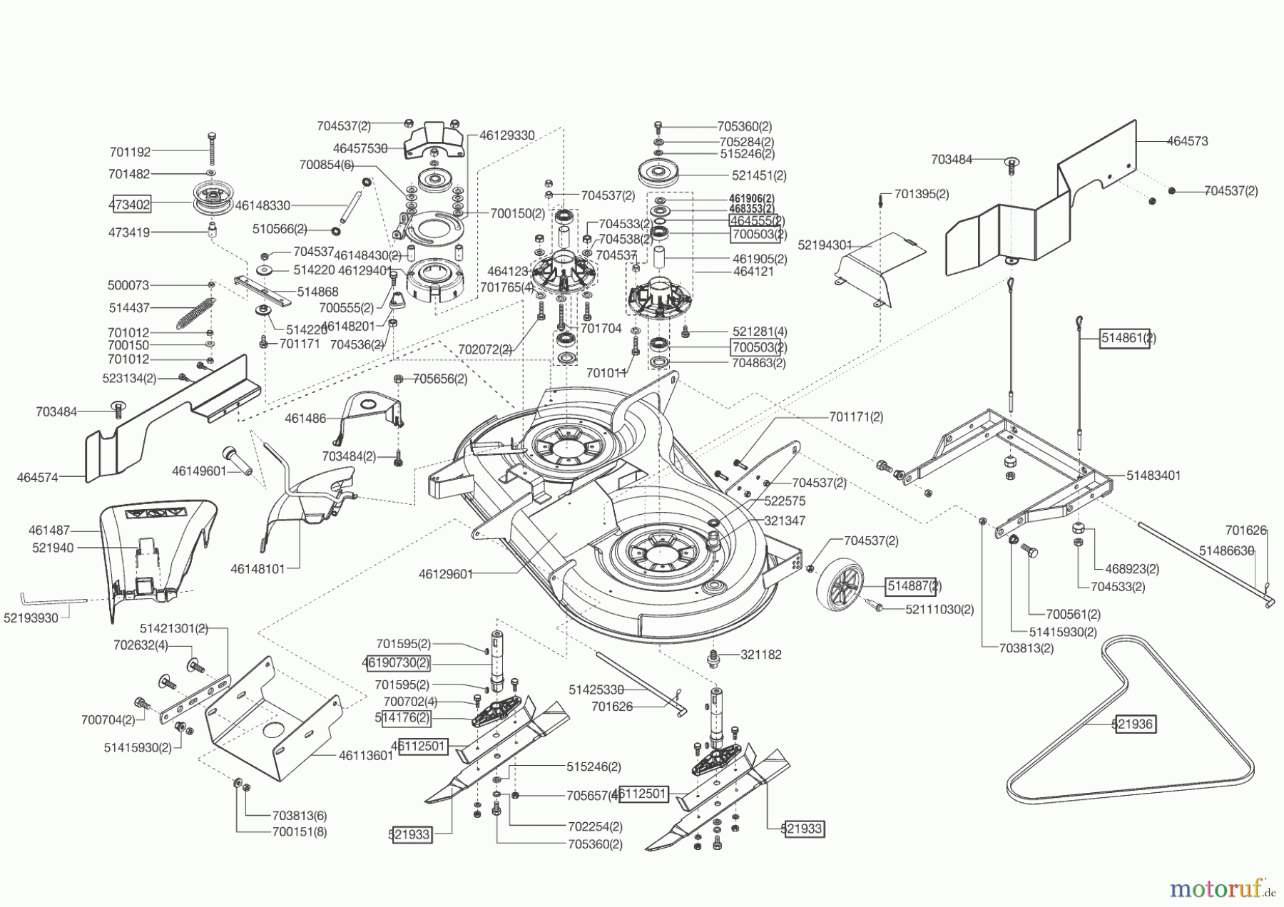 Powerline Gartentechnik Rasentraktor T 15-102 HDS BIO-COMBI 01/2013 Seite 5