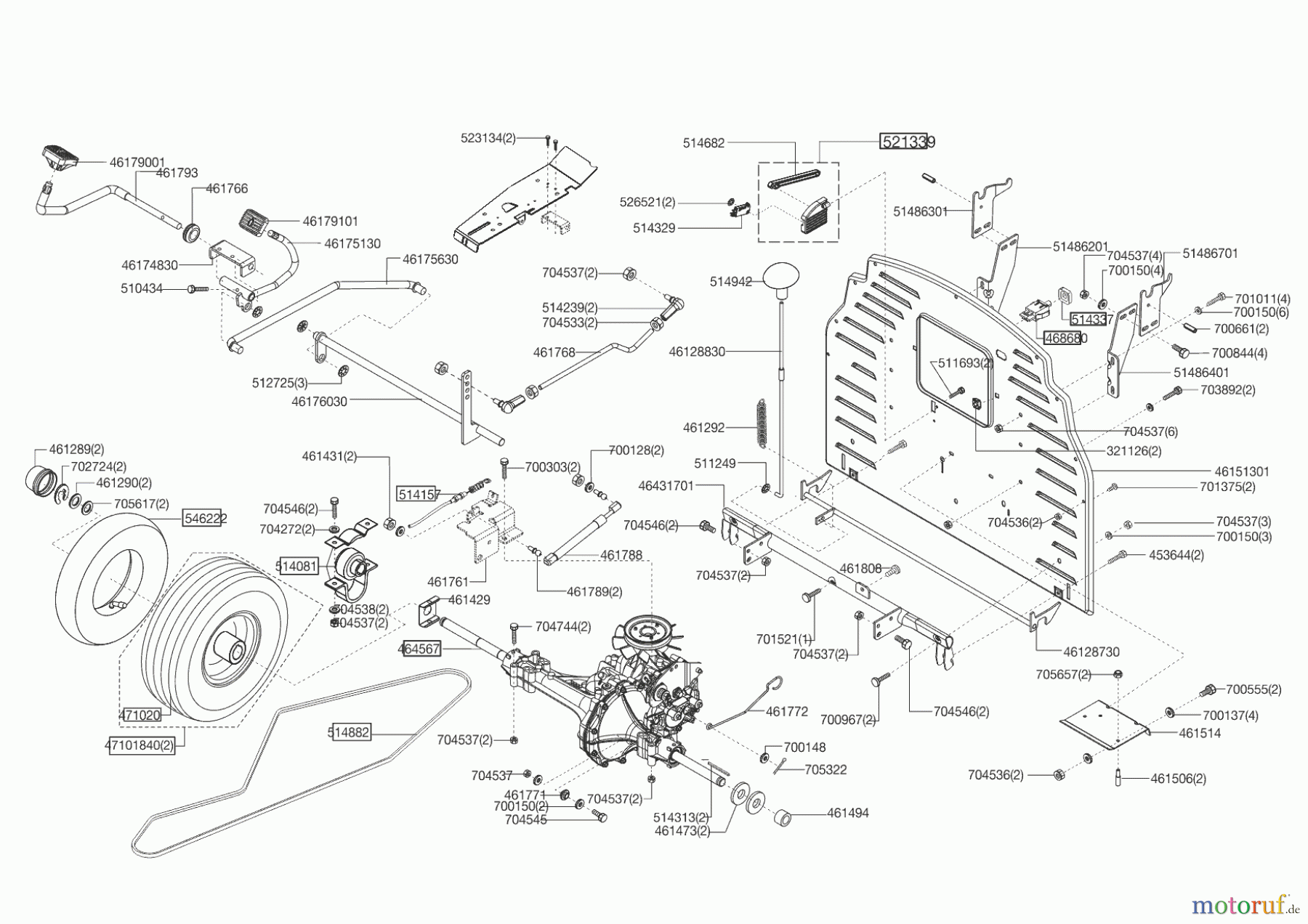 Powerline Gartentechnik Rasentraktor T 16-92 HD  01/2013 Seite 3
