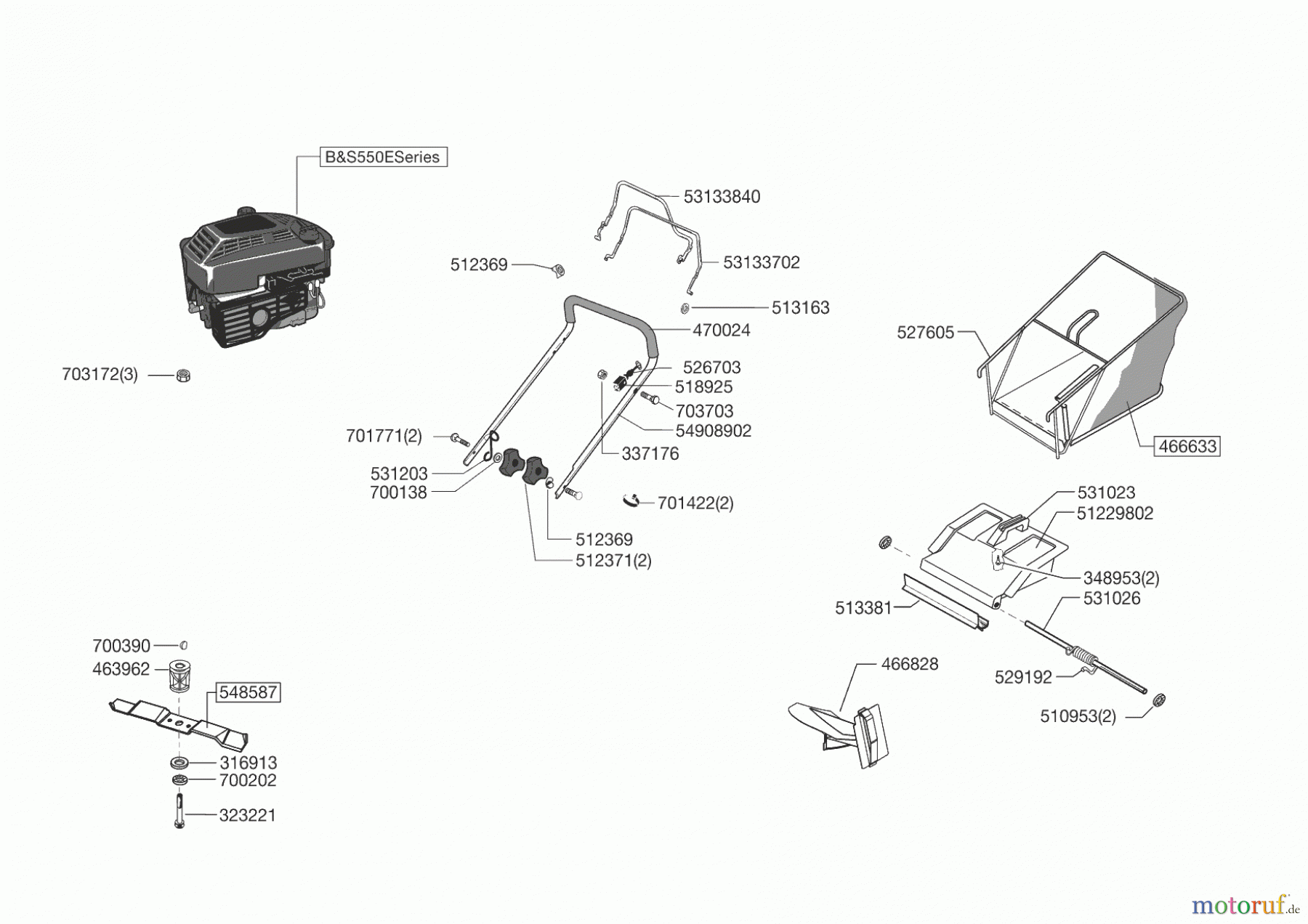 AL-KO Gartentechnik Benzinrasenmäher HW 47BR 03/2013 - 03/2014 Seite 1
