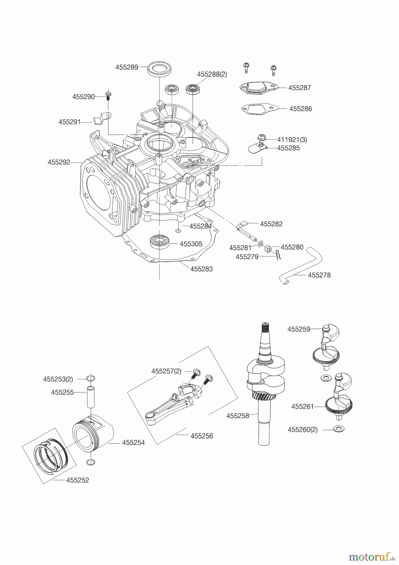 AL-KO Gartentechnik Benzinmotoren BENZIN MOTOR LC1P92F-1 452 CC 05/2013 Seite 2