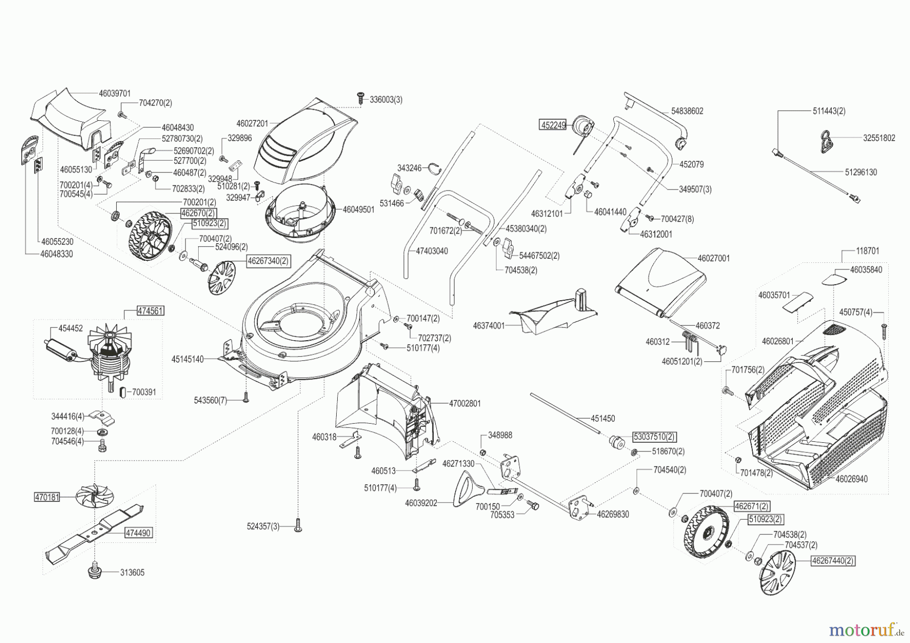  AL-KO Gartentechnik Elektrorasenmäher SILVER 470 E  06/2013 - 09/2016 Seite 1
