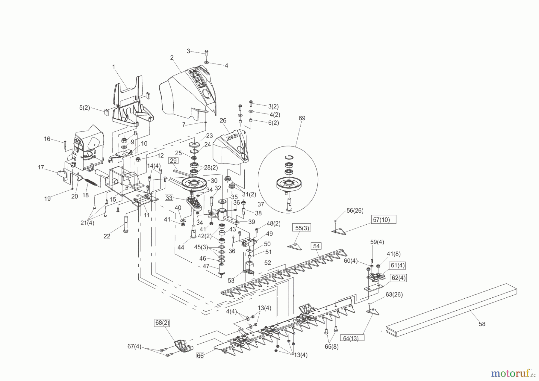 AL-KO Gartentechnik Balkenmäher BM 660 III 07/2013 - 03/2014 Seite 1