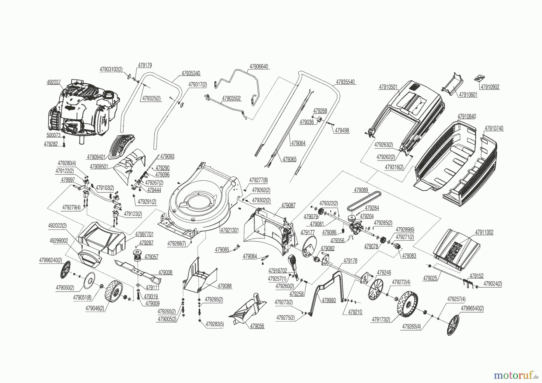 AL-KO Gartentechnik Benzinrasenmäher Classic 4.64 SP-B Plus 10/2013 Seite 1