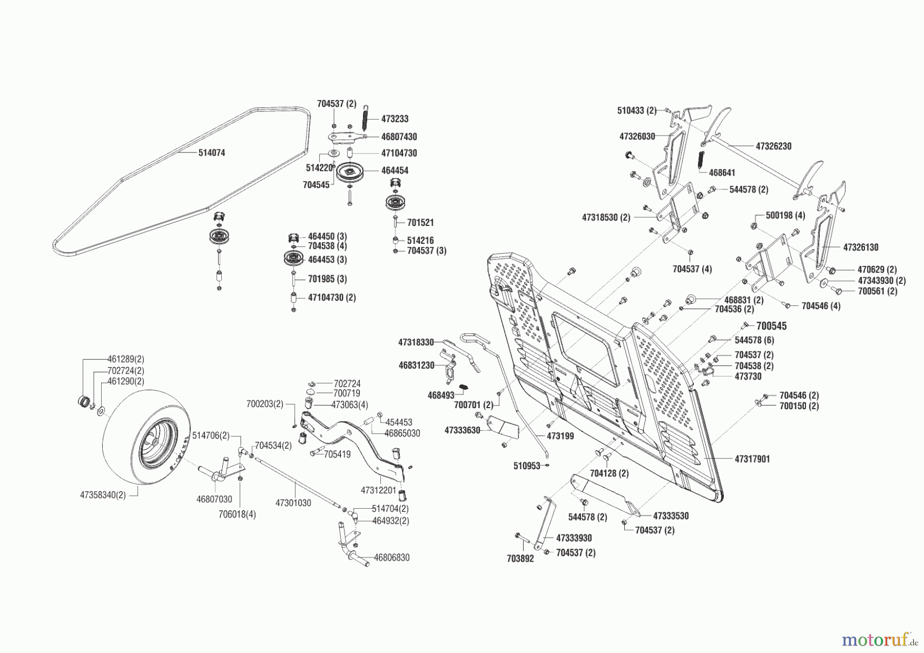 Powerline Gartentechnik Rasentraktor T 15-95.4 HD-A 12/2013 - 09/2014 Seite 3