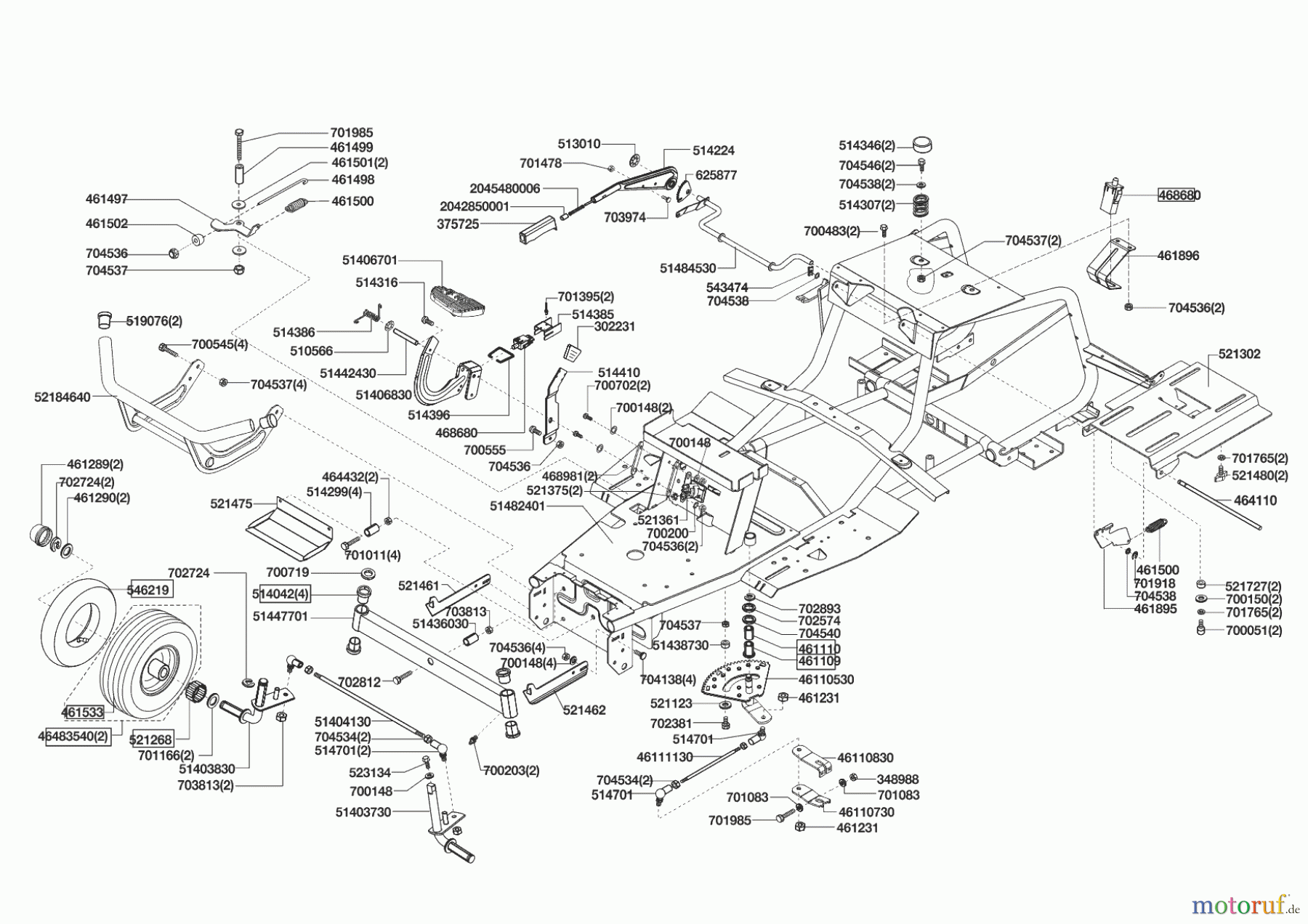 Powerline Gartentechnik Rasentraktor T 16-92 HD-H Edition 12/2013 Seite 2
