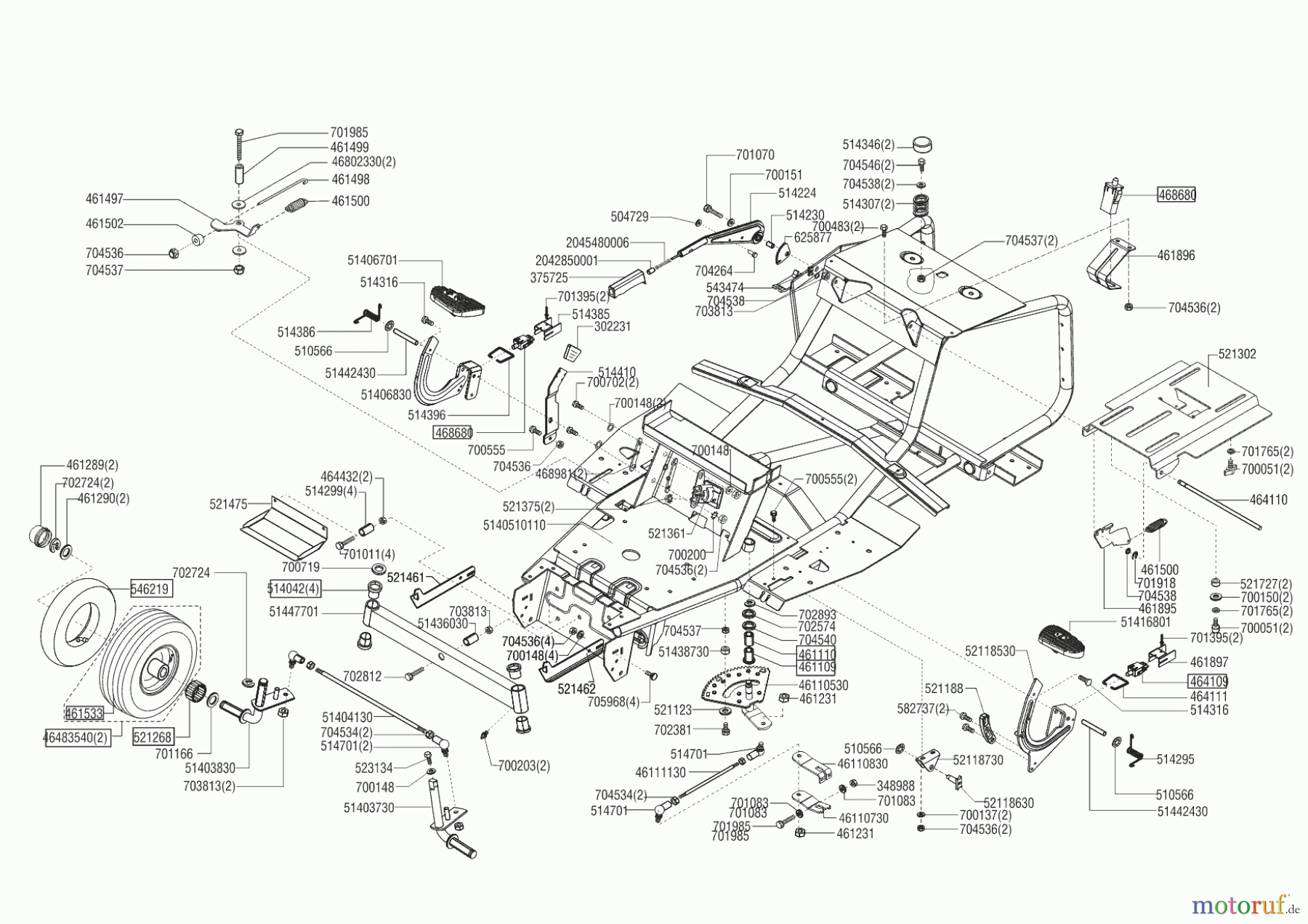  AL-KO Gartentechnik Rasentraktor T 854 HD-AS COMFORT  01/2014 Seite 2