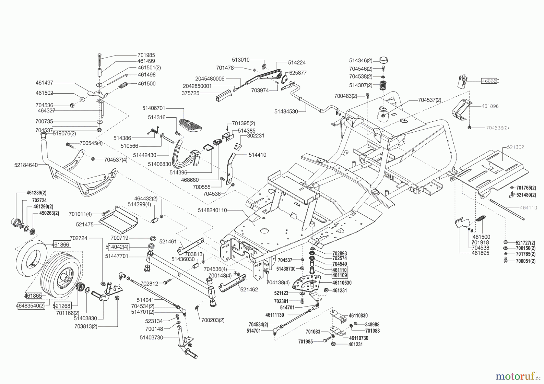 Powerline Gartentechnik Rasentraktor T15-92 HD-A EDITION 02/2014 Seite 2