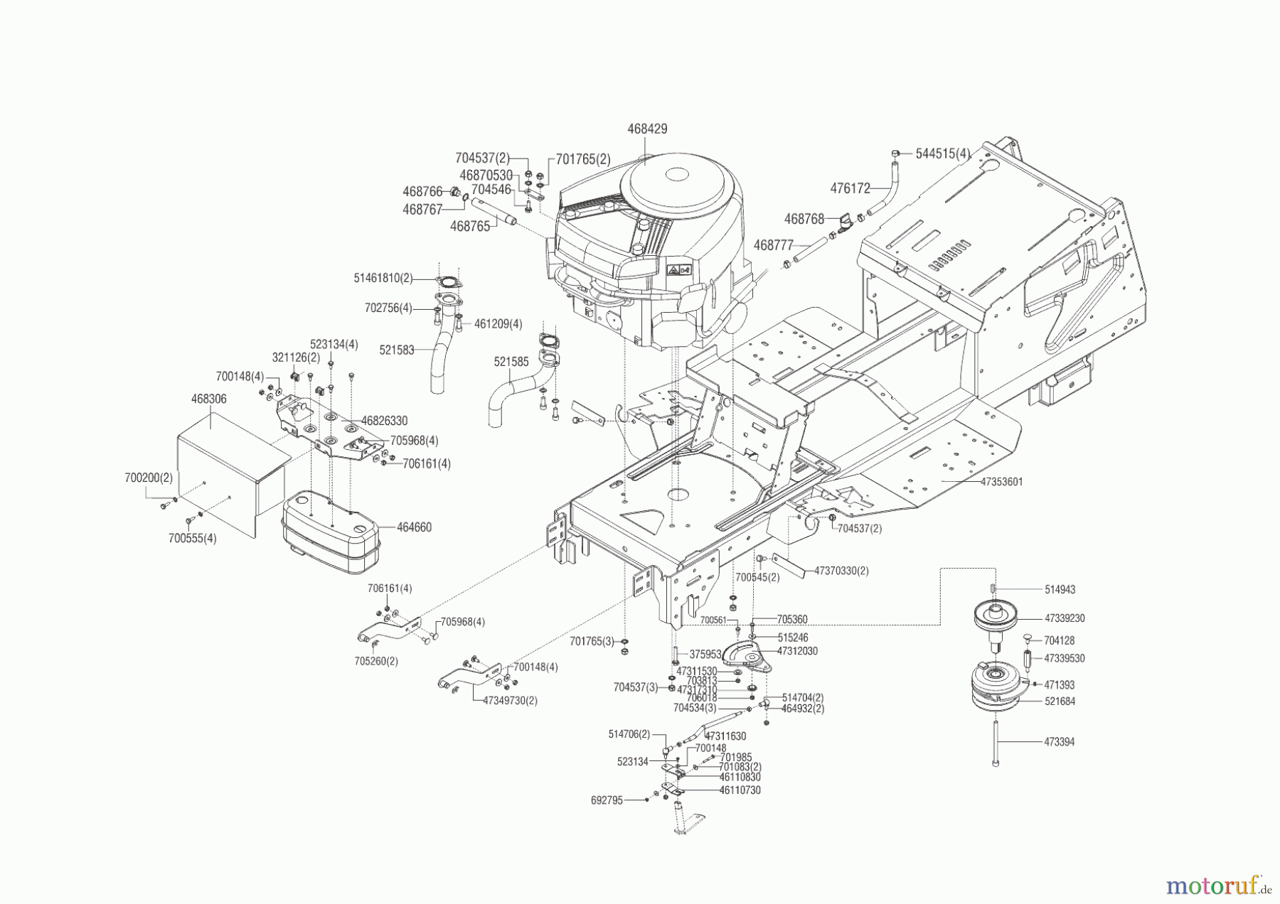 Powerline Gartentechnik Rasentraktor T23-125.4 HD V2 02/2014 - 09/2014 Seite 2