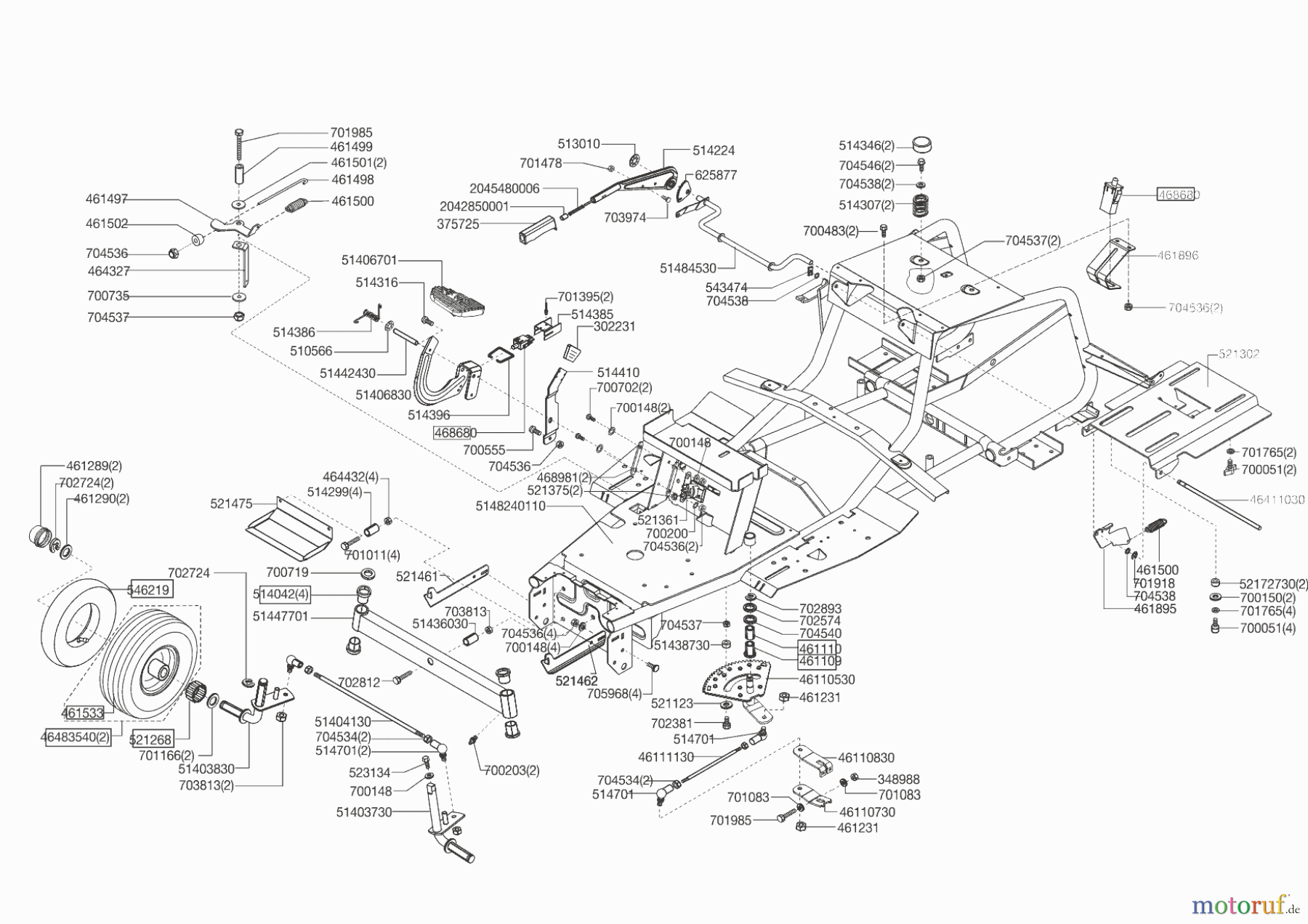  AL-KO Gartentechnik Rasentraktor T 954 HD-A COMFORT  02/2014 Seite 2